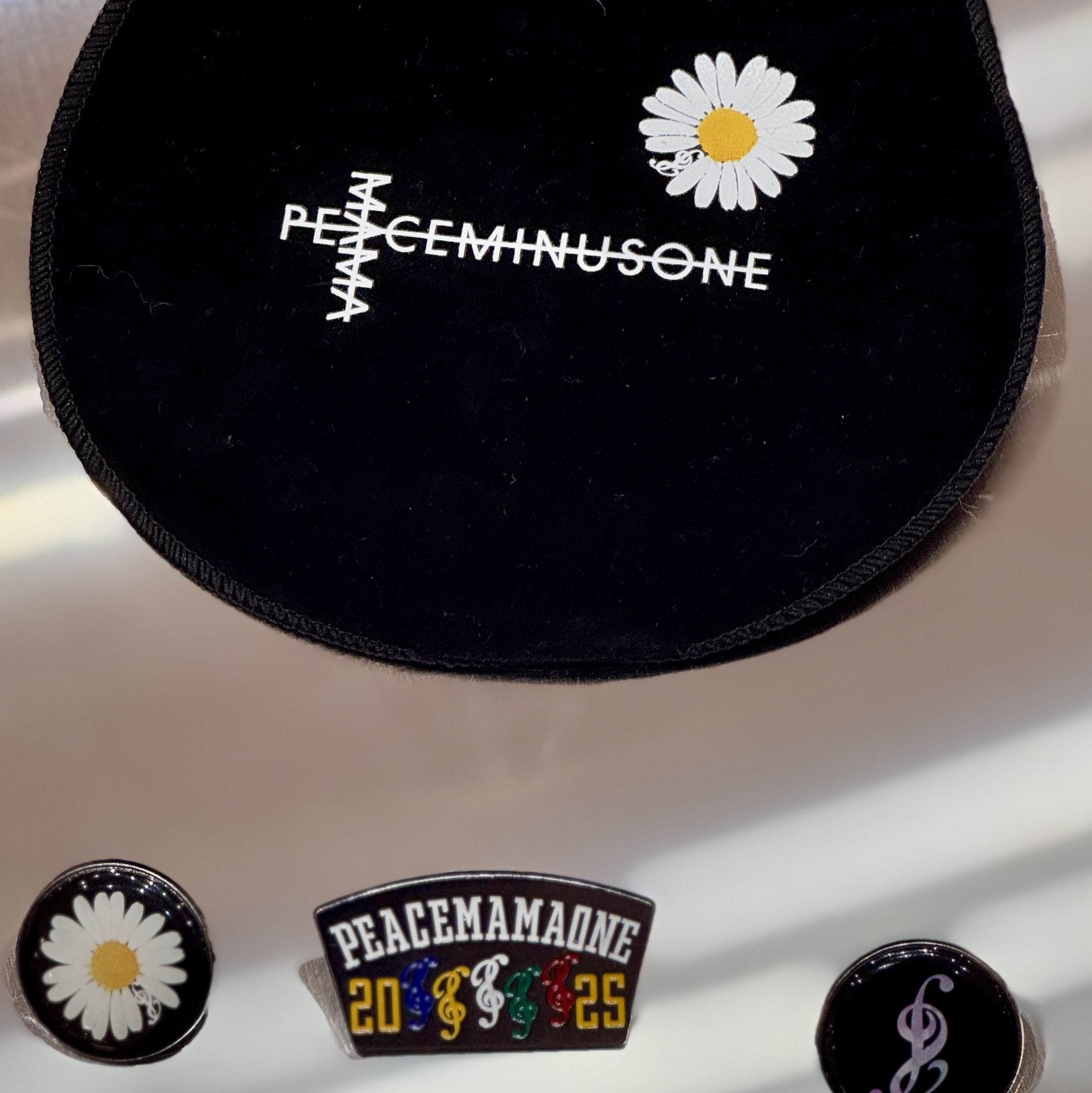 Peaceminusone x 2025 MAMA Awards Peacemamaone Badge Set 착용 스타일