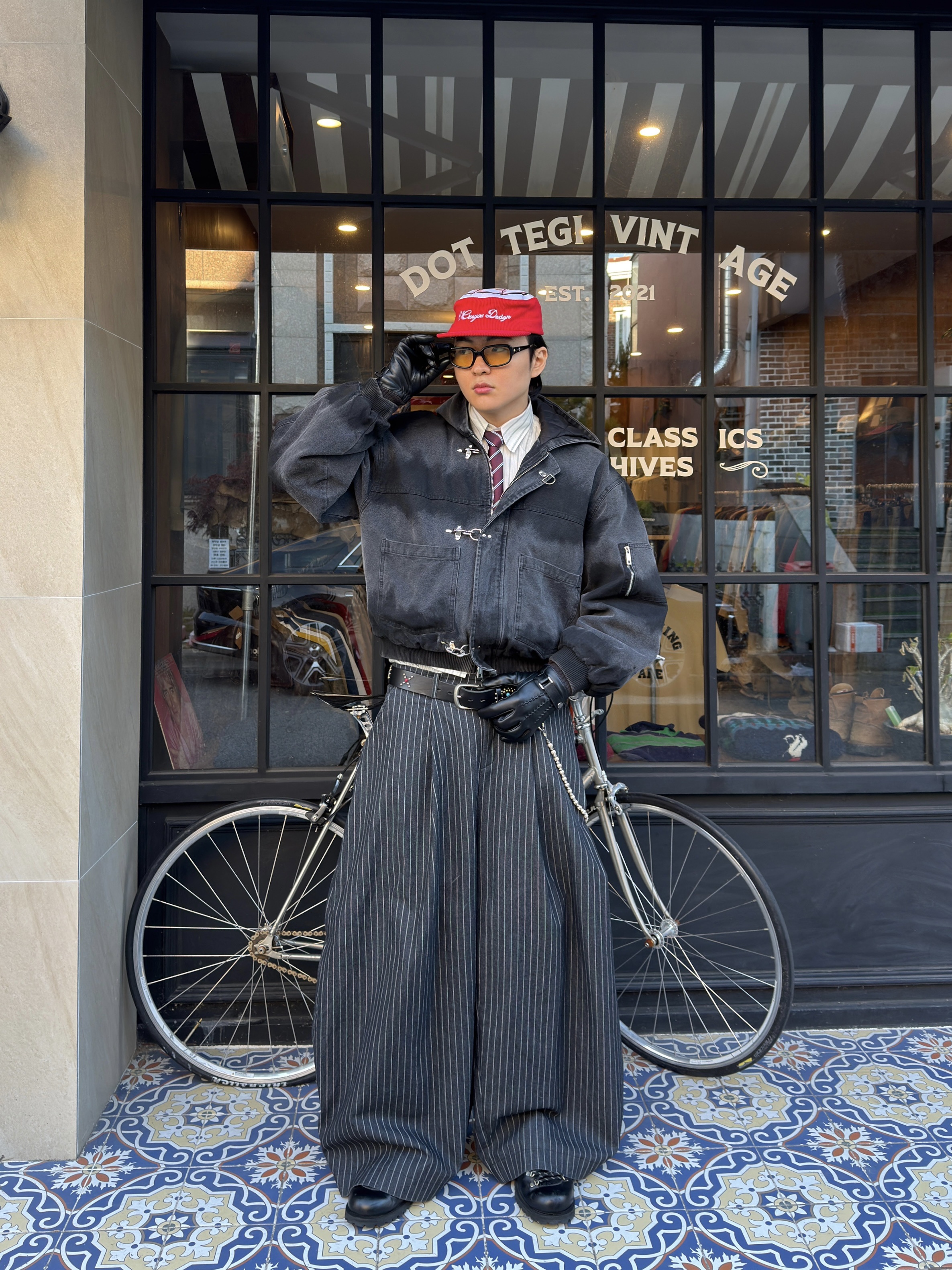 Gentle Monster Noizer 01(OL) Black, Stussy Boxer Shorts Multi (3 Pack) 착용 스타일 - 3