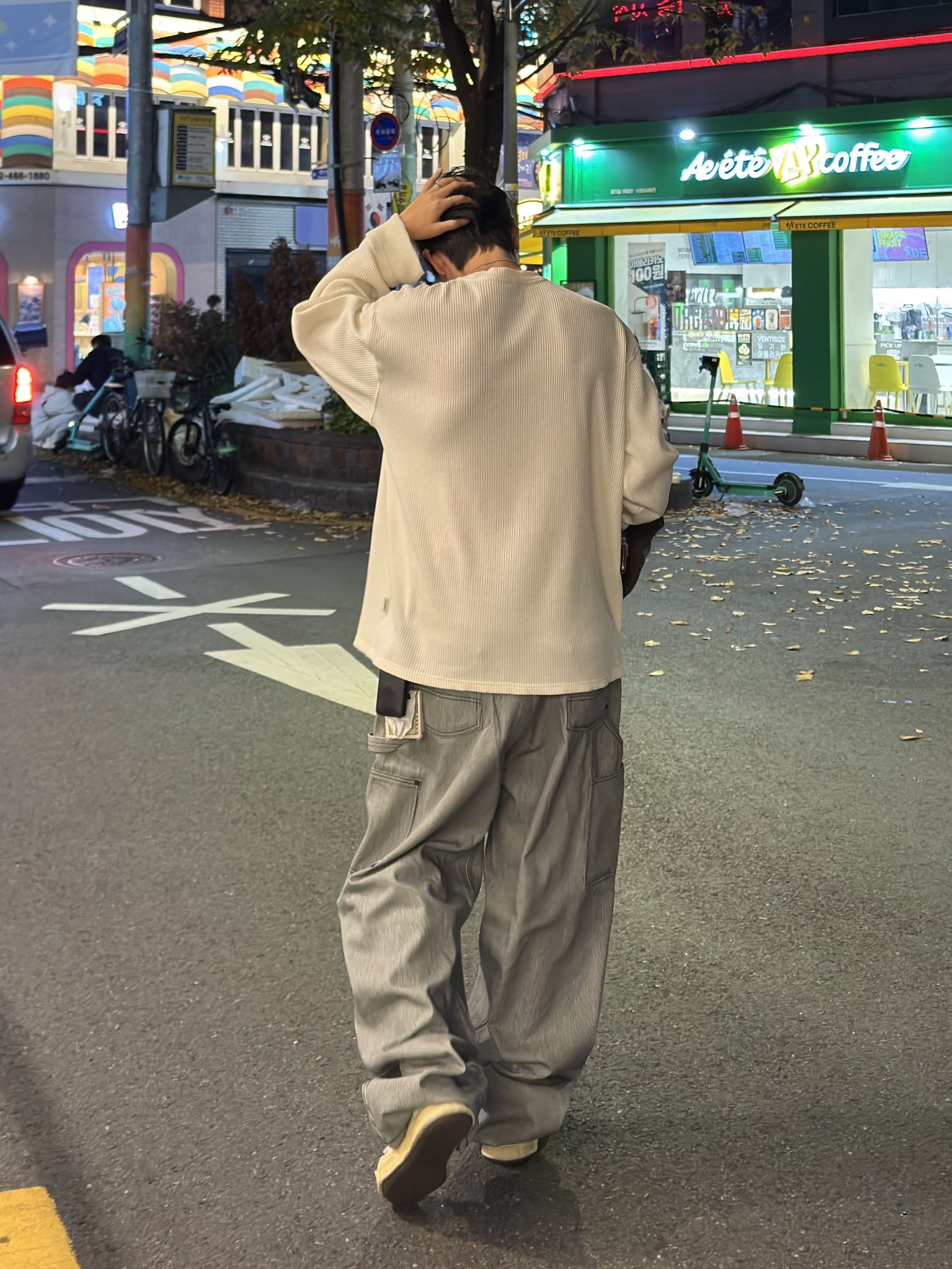 Undermycar Stripe Engineers Double Knee Work Pants Black Stripe - 24FW, Maison Mihara Yasuhiro Hank OG Sole OD Canvas Low-top Sneakers White 착용 스타일