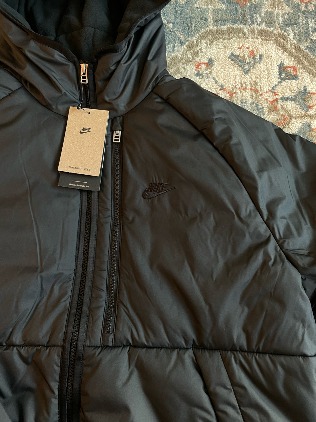 Nike NSW Repel Legacy Hooded Jacket Black - Asia 착용 스타일 - 6