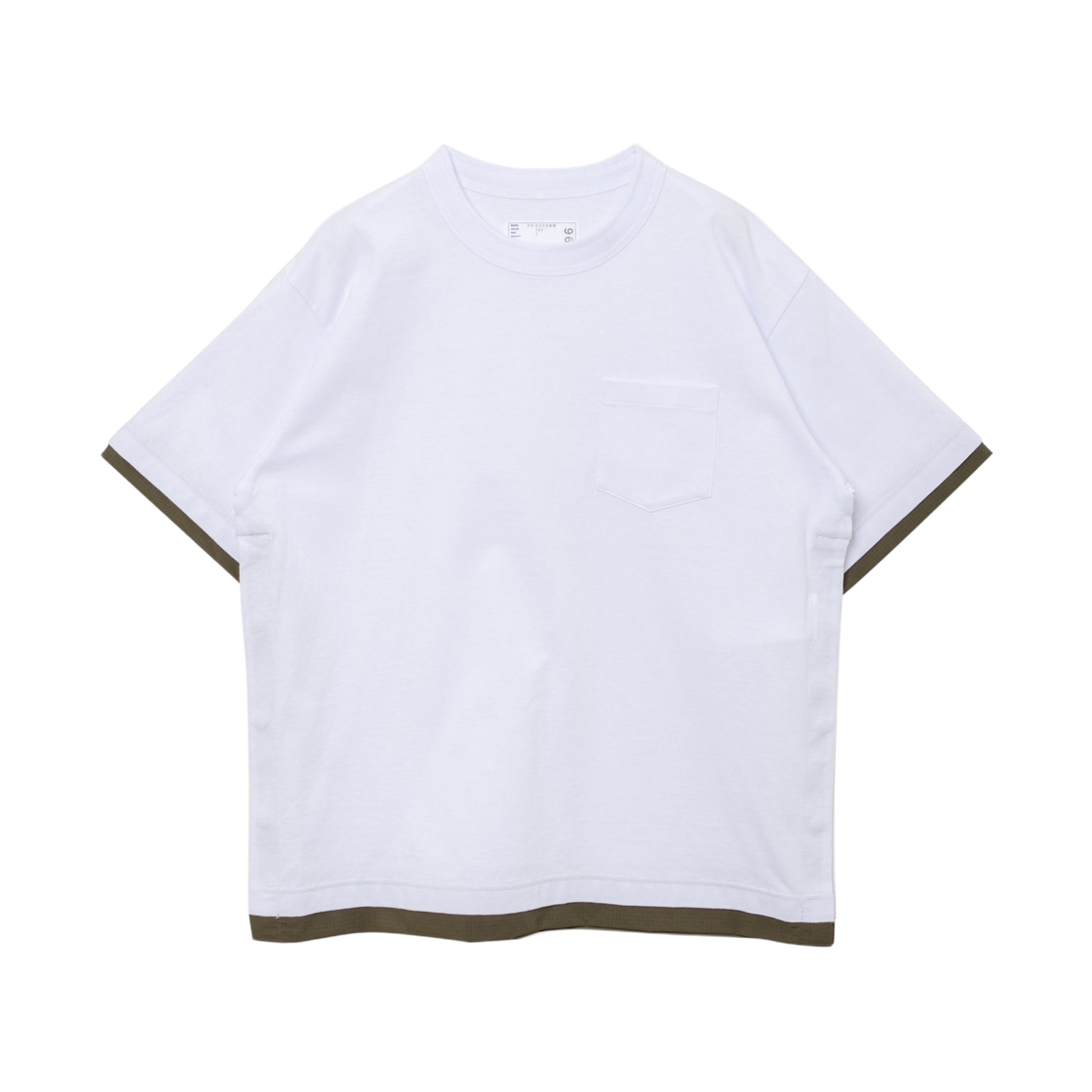 25-03796M-101 Sacai Cotton Jersey T-Shirt White