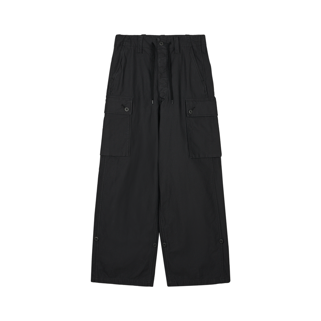 오어슬로우 와이드 핏 카고 팬츠 네이비 - 25FW(Orslow Wide Fit Cargo Pants Navy - 25FW)