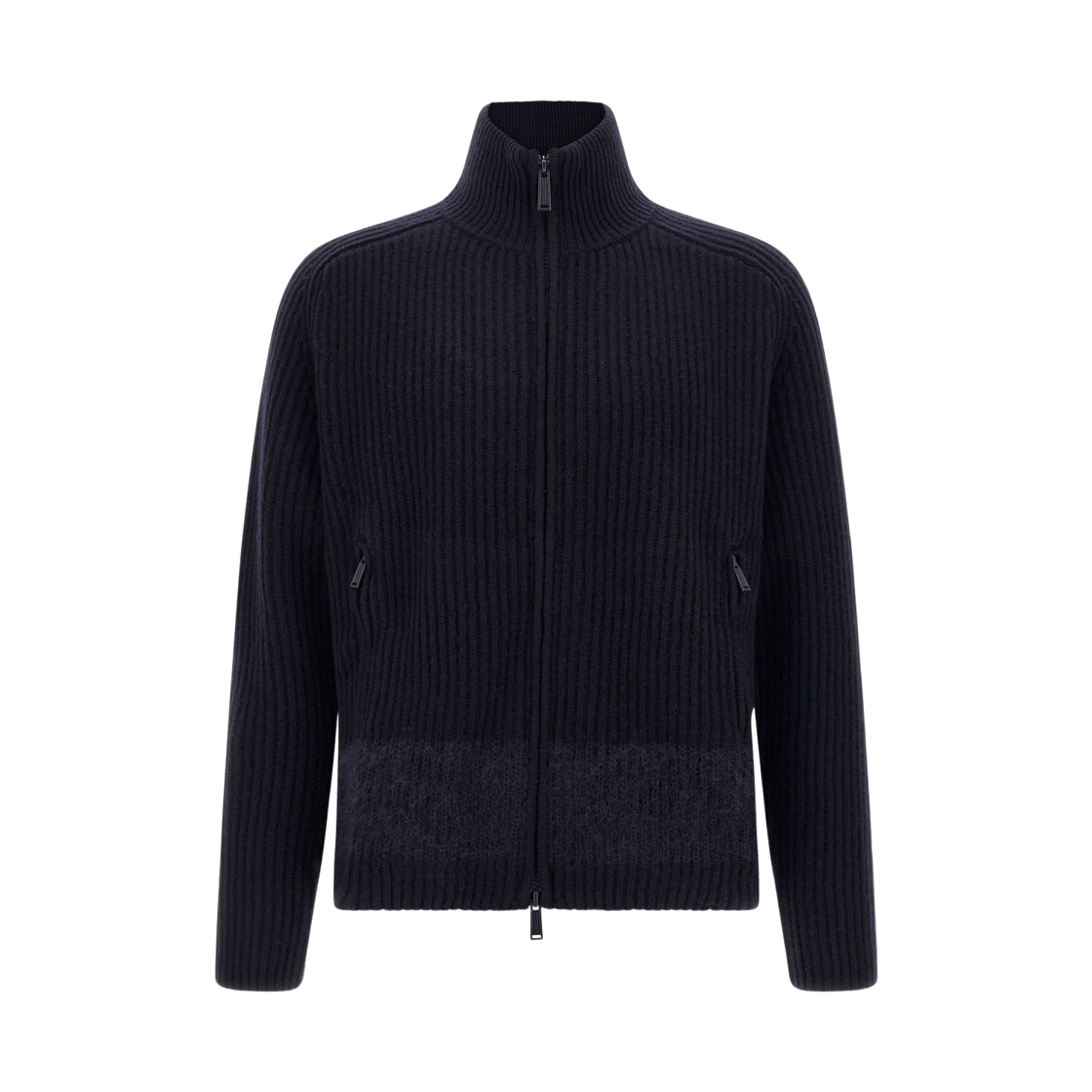 디스퀘어드2 하이넥 집업 가디건 네이비(Dsquared2 High Neck Zip Up Cardigan Navy)