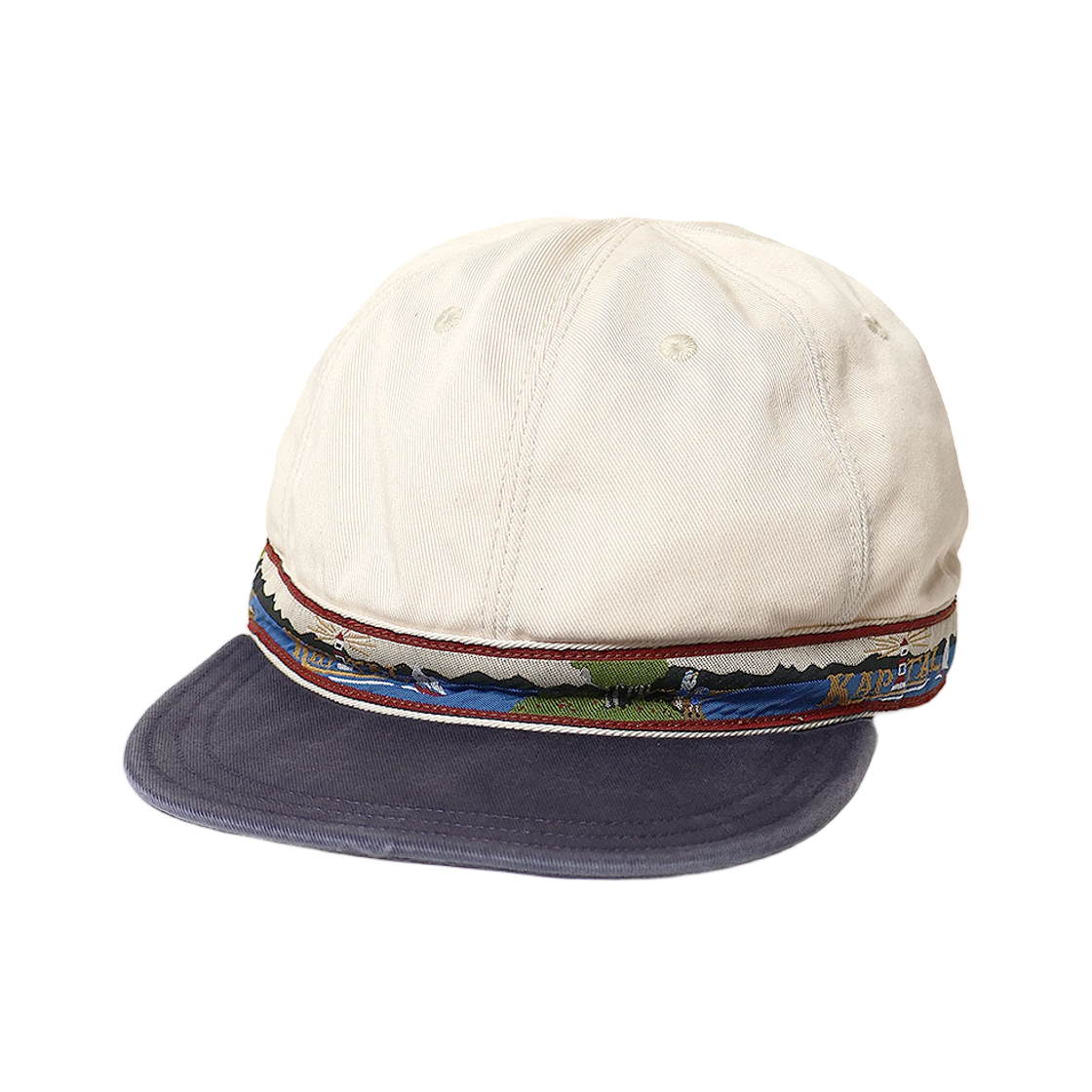 캐피탈 무라치노 브림필드 캡 가이딩 라이트 오프 화이트 네이비(Kapital Murachino Brimfield Cap Guiding Light Off White Navy) - 1