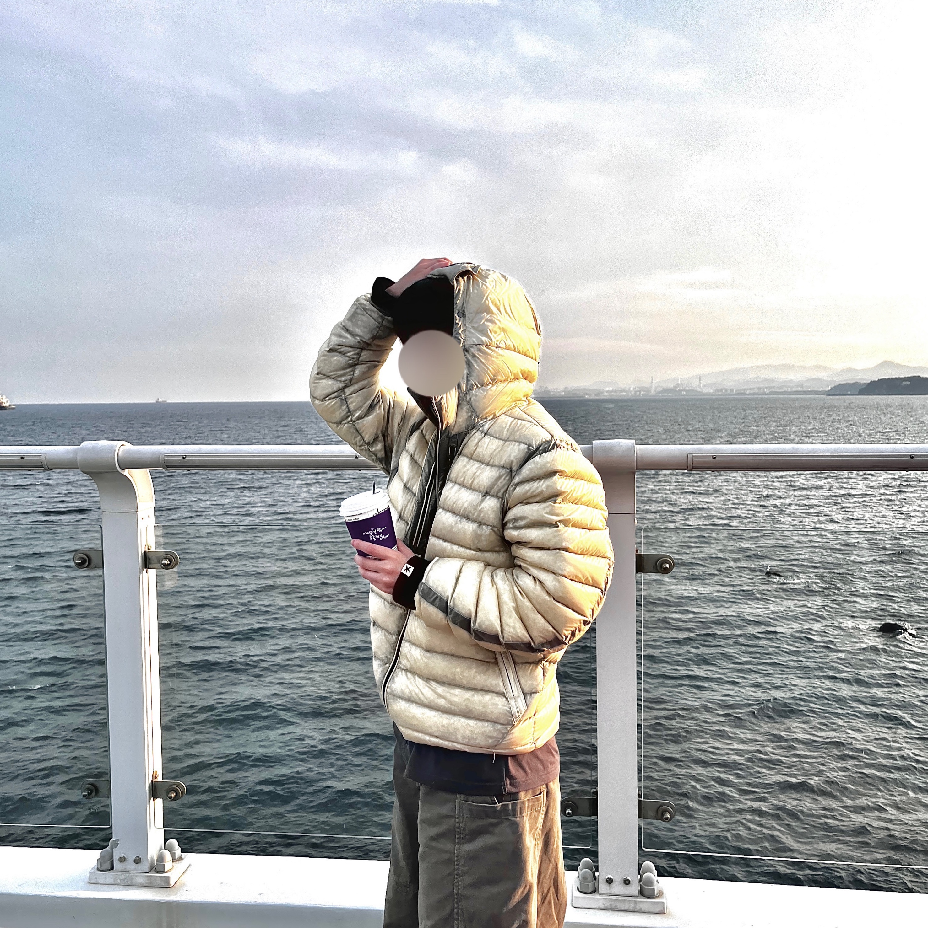 C.P. Company D.D. Shell Goggle Down Jacket Pistachio Shell Beige - 25FW, C.P. Company D.D. Shell Goggle Down Jacket Pistachio Shell Beige - 25FW 착용 스타일