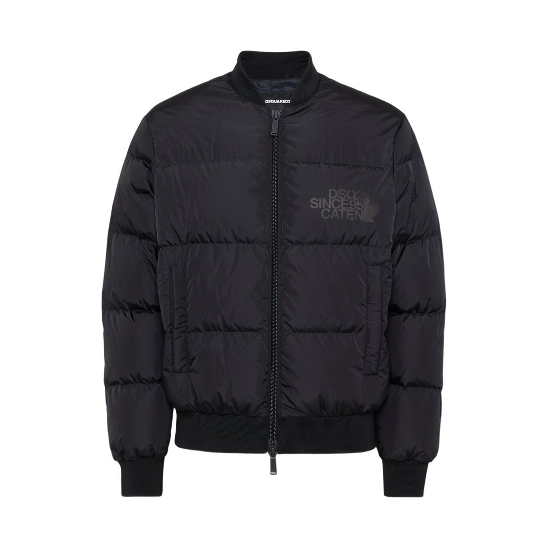 S74AM1612S53817900 Dsquared2 Easy Puffer Bomber Black