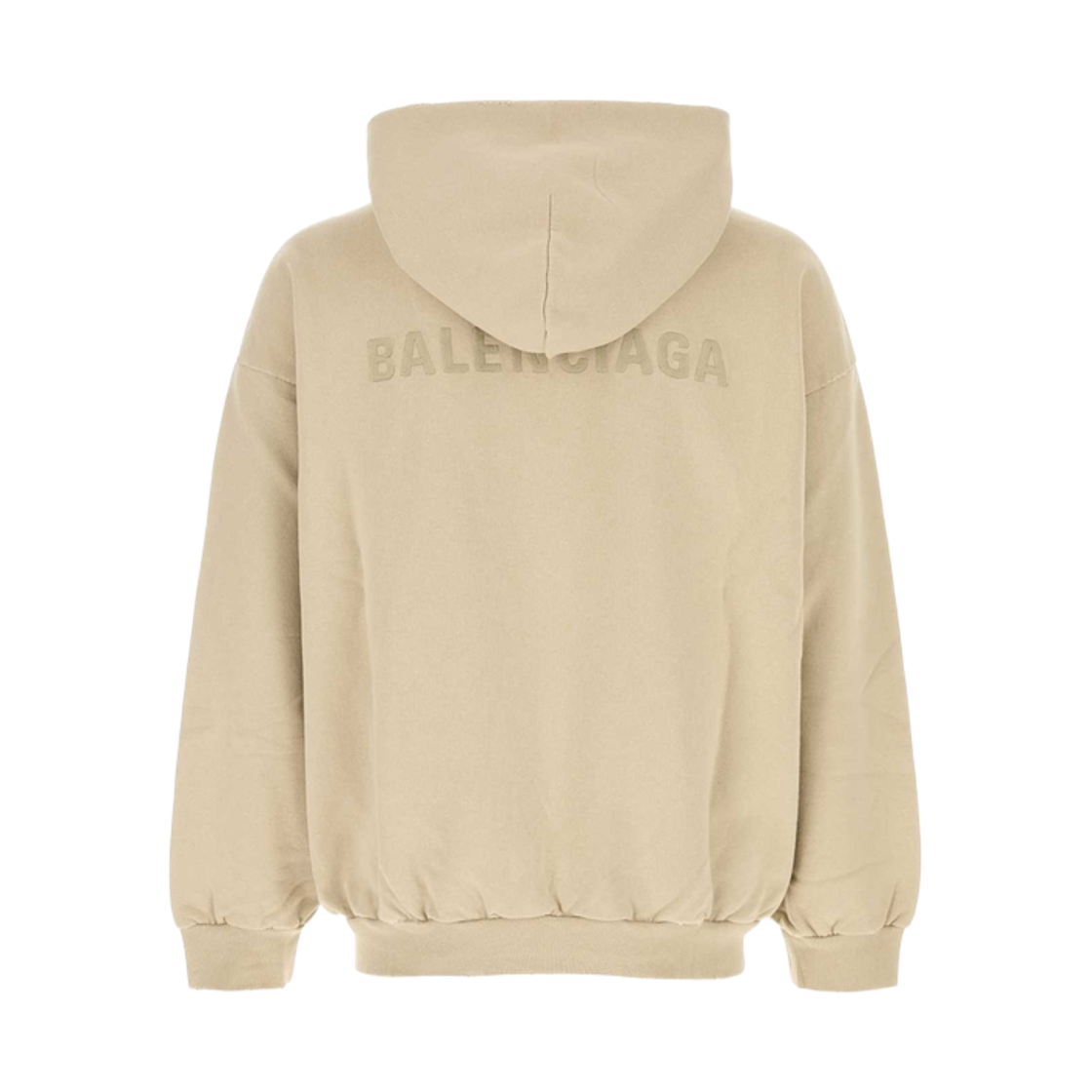 발렌시아가 드라이 플리스 후드 티셔츠 베이지(Balenciaga Dry Fleece Hooded T-Shirt Beige) - 2