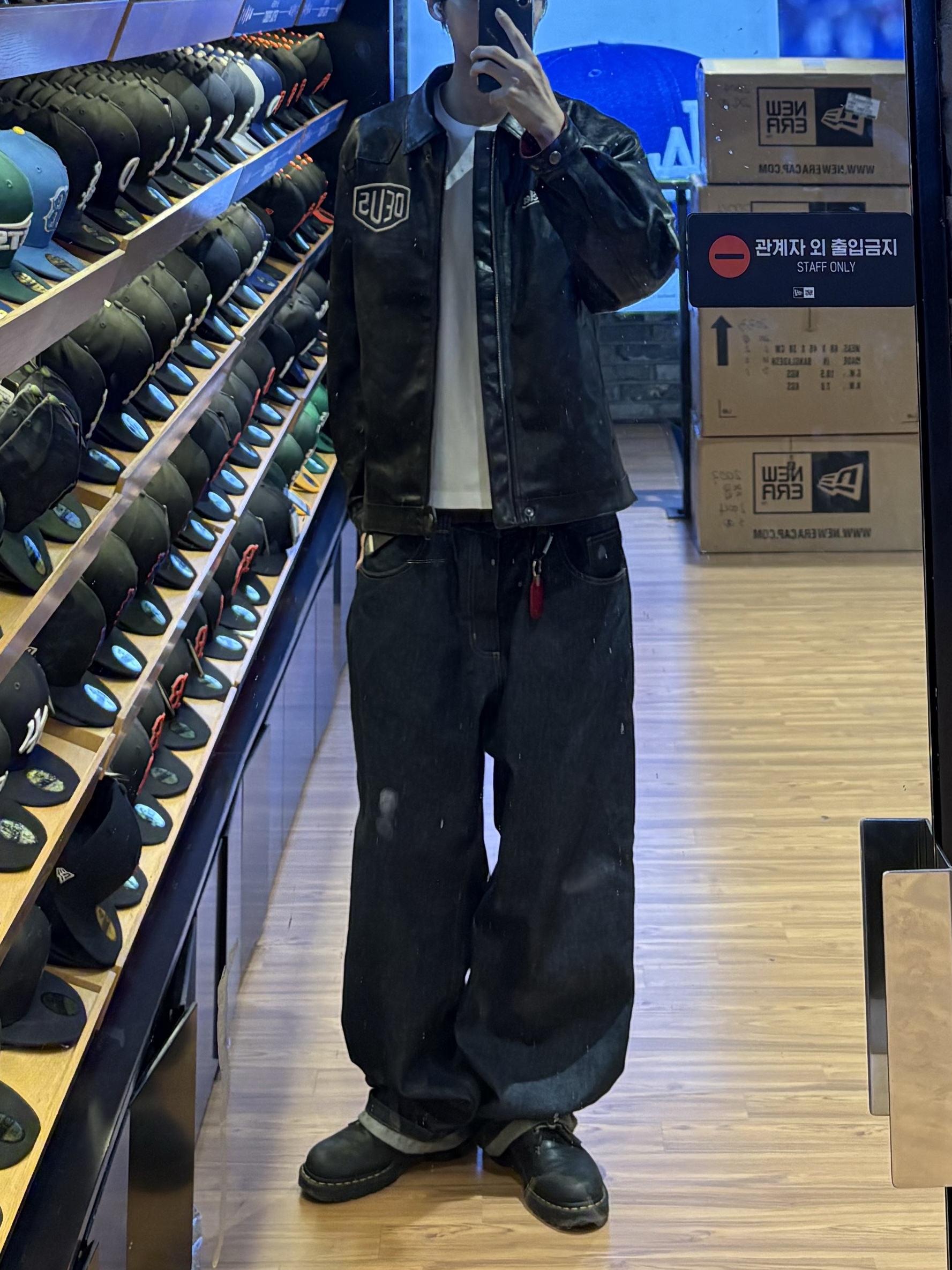 Carhartt WIP Brandon Pants Blue Rigid, Carhartt WIP Organic Cotton Dearborn Canvas OG Detroit Jacket Black Aged Canvas - Winter 착용 스타일 - 2
