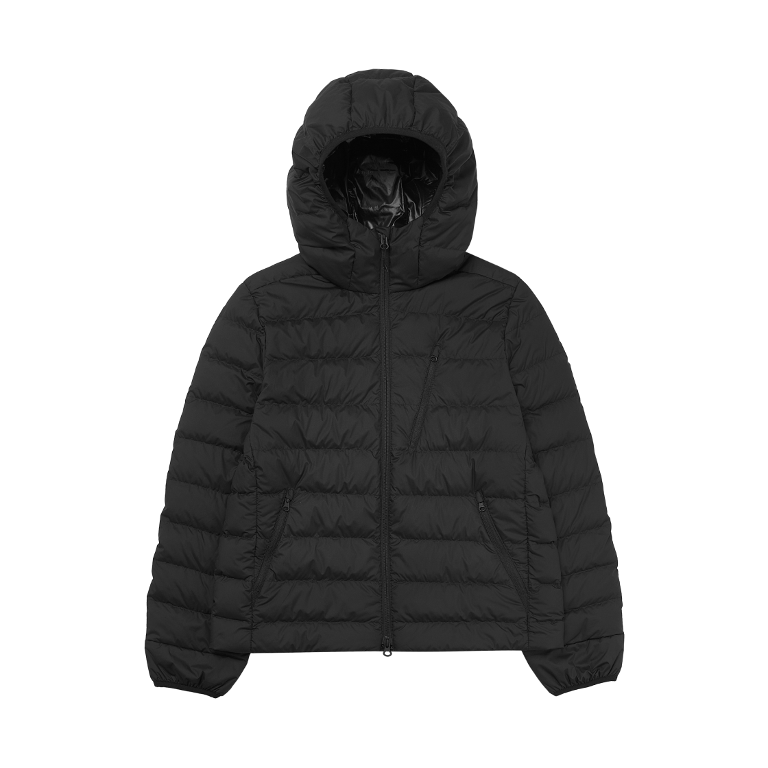 (W) 무신사 스탠다드 시티 레저 후디드 라이트 다운 재킷 블랙((W) Musinsa Standard City Leisure Hooded Light Down Jacket Black)