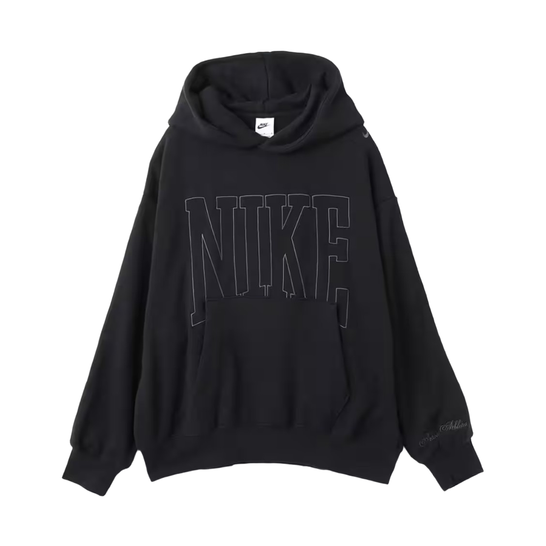 HQ5888-010 (W) Nike NSW Over Oversized French Terry Pullover Hoodie Black Anthracite - Asia