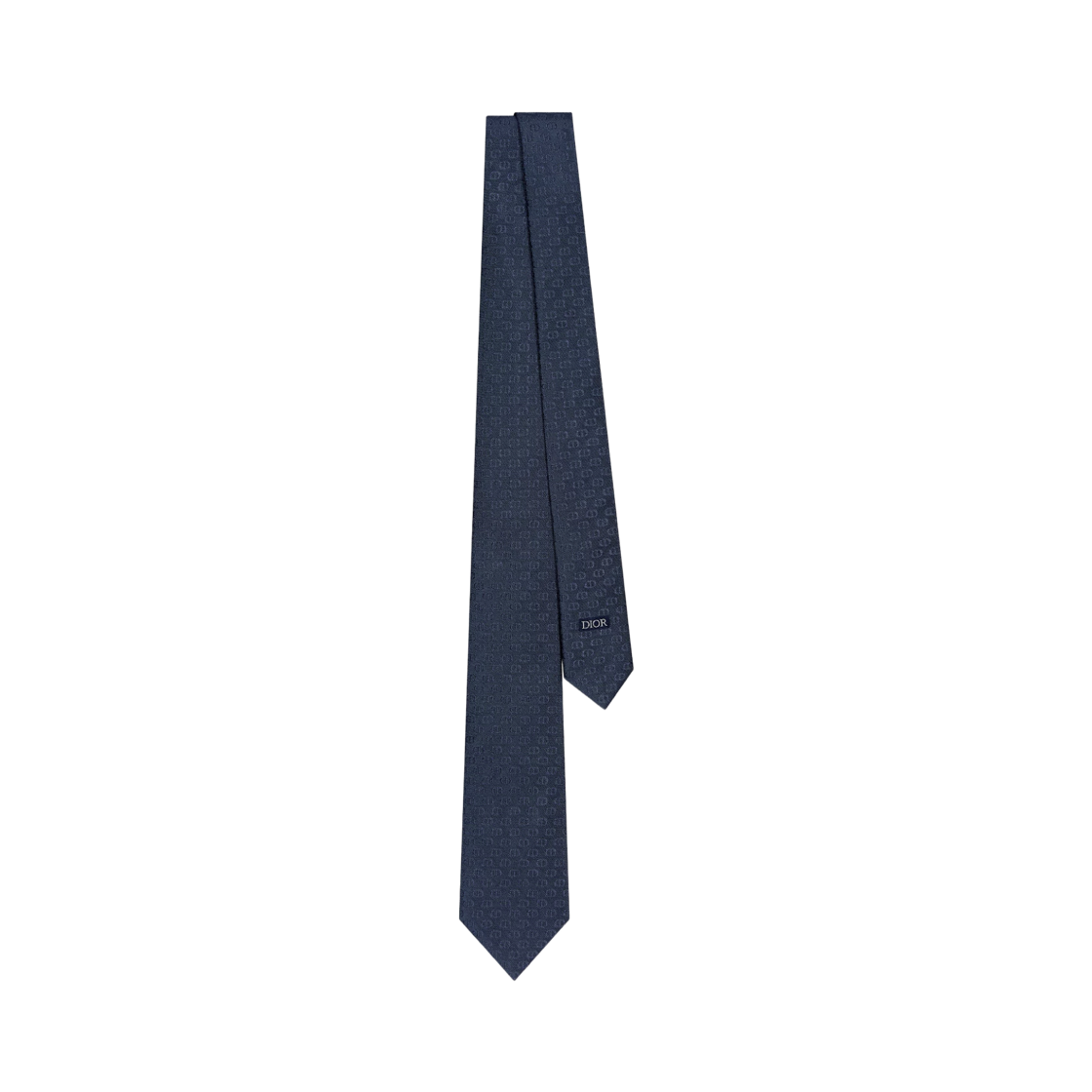 59C1047B6009-C520 Dior CD Icon Tie Silk Blue