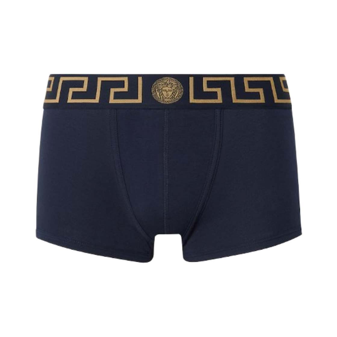 AU10026-1A10011-A70W Versace Greca Border Trunks Blue