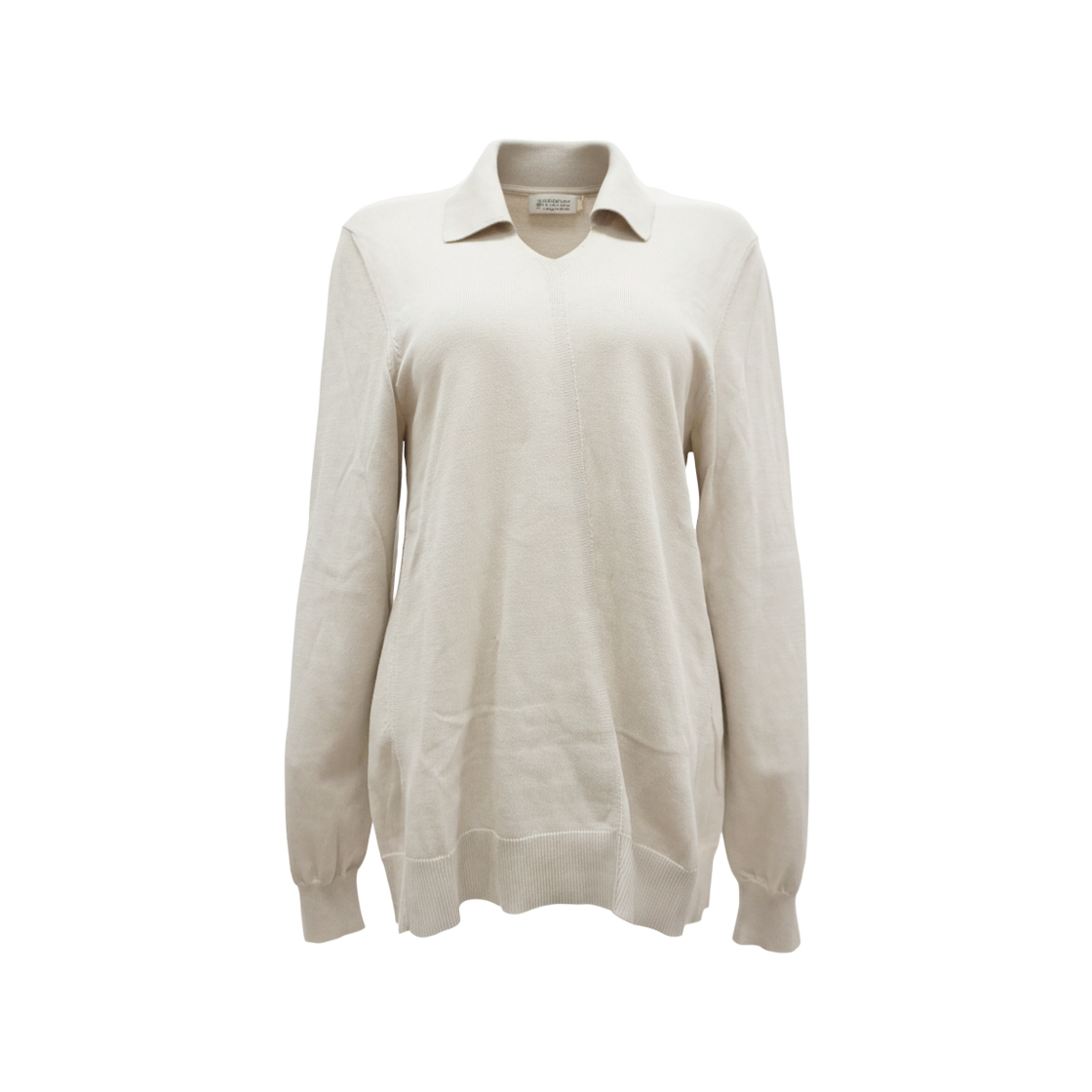 마르지엘라 S30HA0377 베이지 카라니트(Maison Margiela Beige Collar Knit)