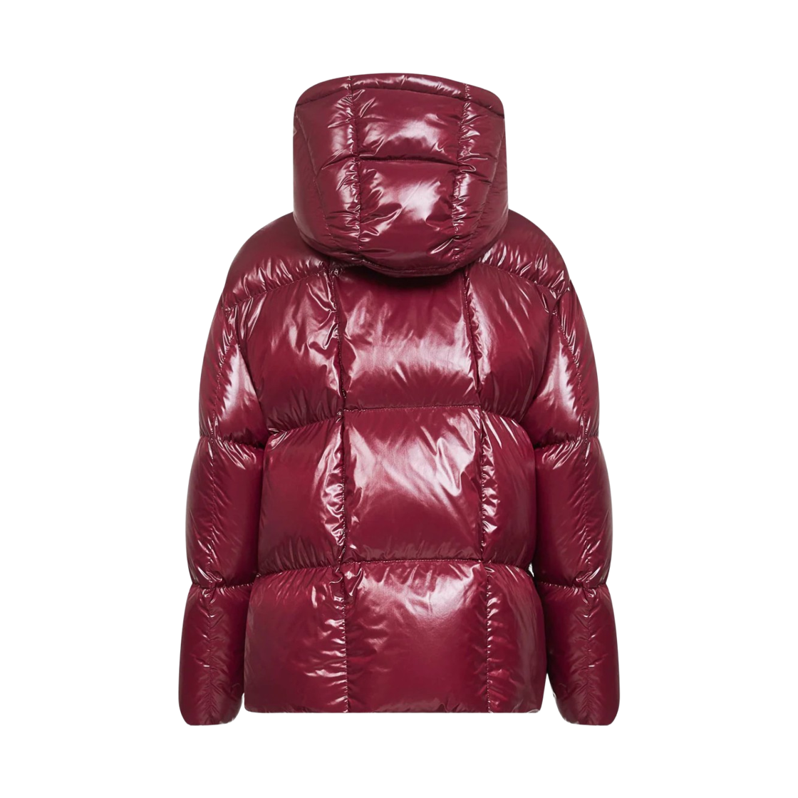 (W) 몽클레르 파라나 후드 쇼트 다운 자켓 버건디 - 25FW((W) Moncler Parana Hooded Short Down Jacket Burgundy - 25FW) - 2