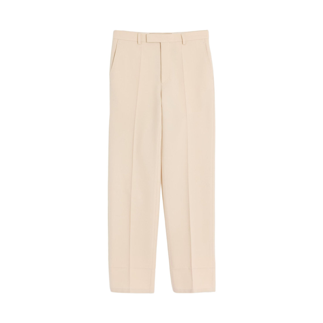 VRBN109EB581 Valentino Wool Gabardine Trousers Cream