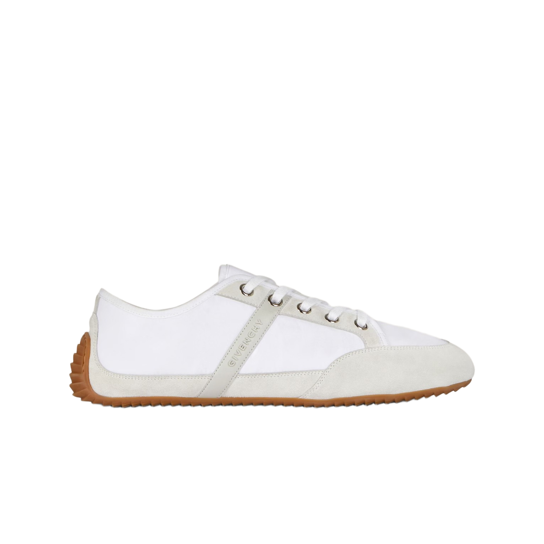 지방시 나일론 스웨이드 슬림 스니커즈 화이트(Givenchy Slim Sneakers in Nylon Suede White)