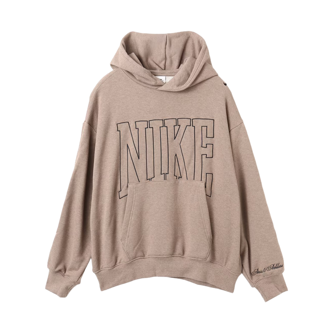 HQ5888-233 (W) Nike NSW Over Oversized French Terry Pullover Hoodie Mink Brown Heather - Asia