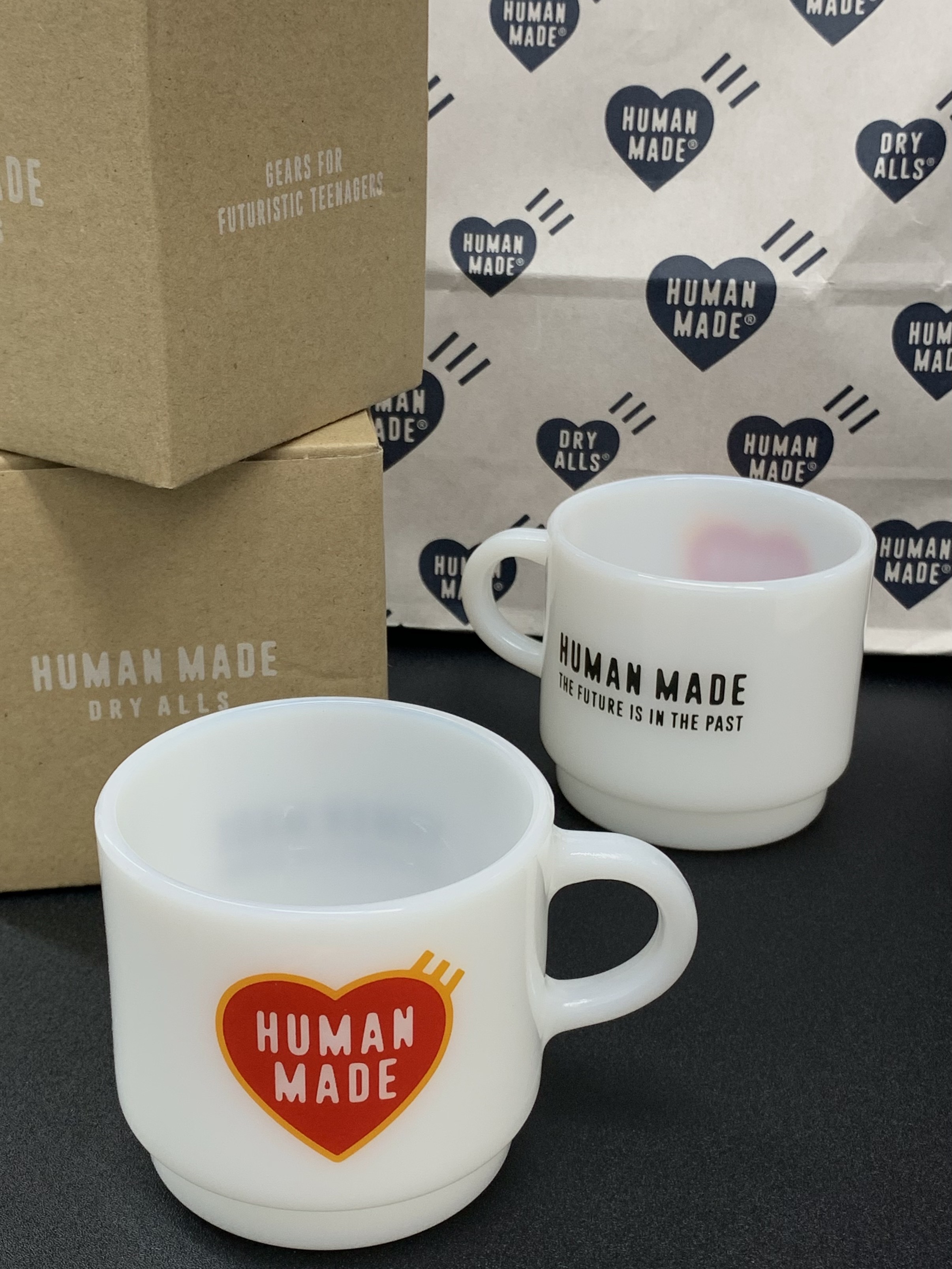 Human Made Glass Mug White 착용 스타일