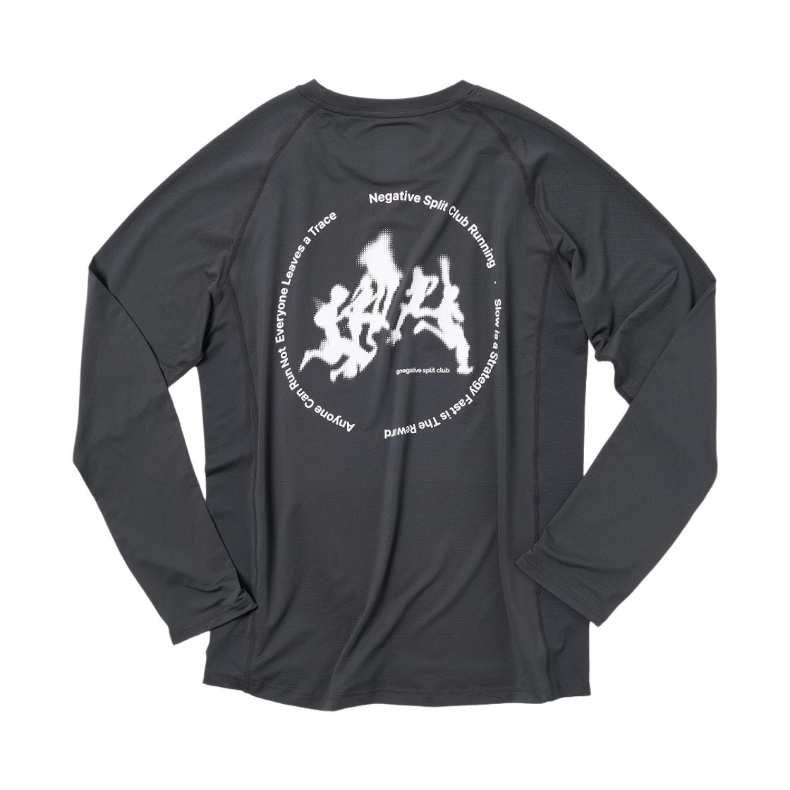 네거티브 스플릿 클럽 스프린트 메쉬 롱슬리브 차콜(negative split club Sprint Mesh Long Sleeve Charcoal)
