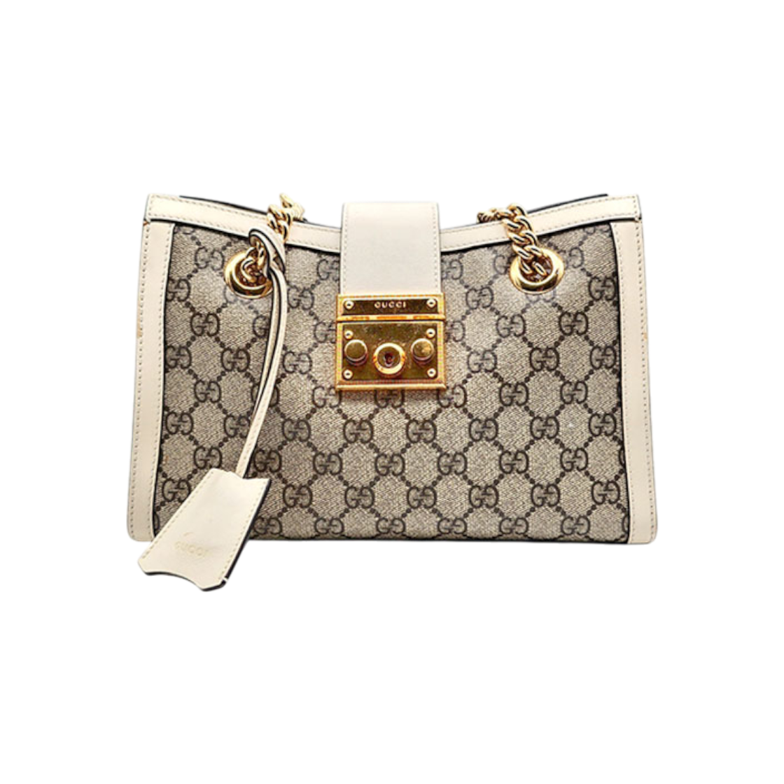 ITGGSFSUOFN8 Gucci Supreme Padlock Shoulder Bag (498156) L774573