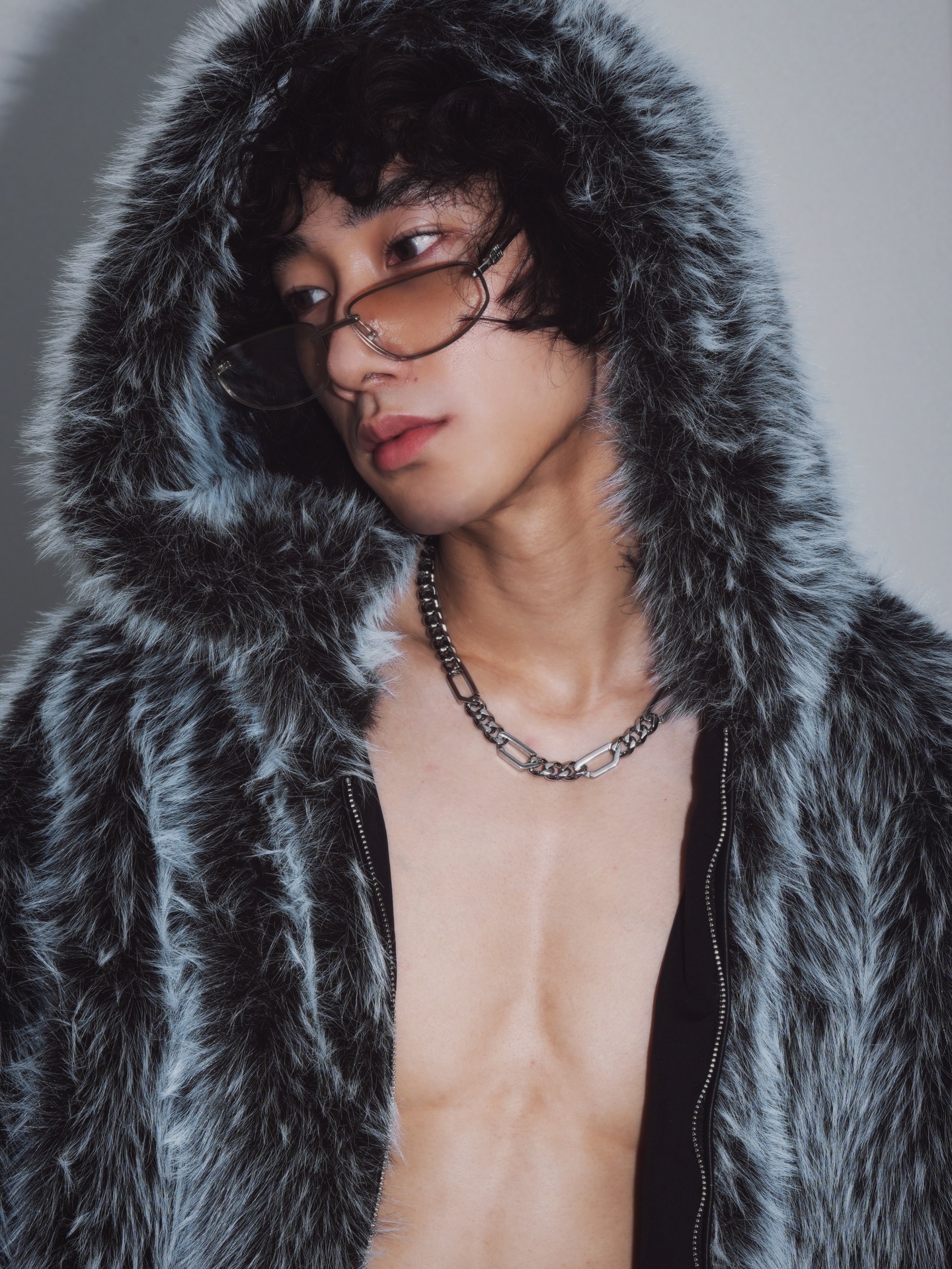 Diesel Dx1626040 Stainless Steel Chain Necklace Silver 착용 스타일