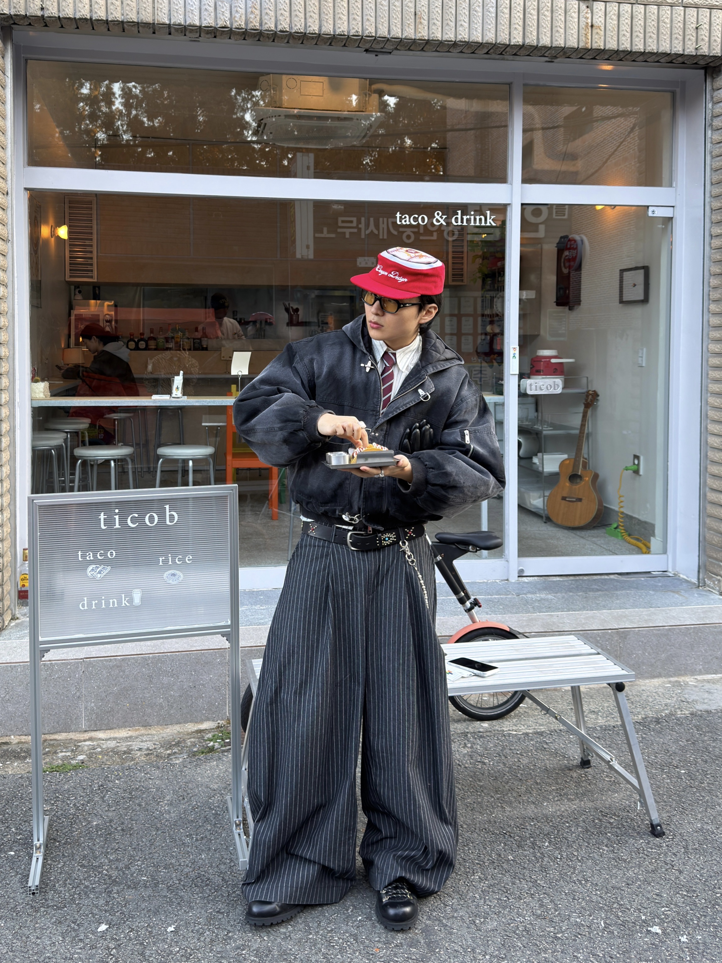 Gentle Monster Noizer 01(OL) Black, Stussy Boxer Shorts Multi (3 Pack) 착용 스타일 - 5