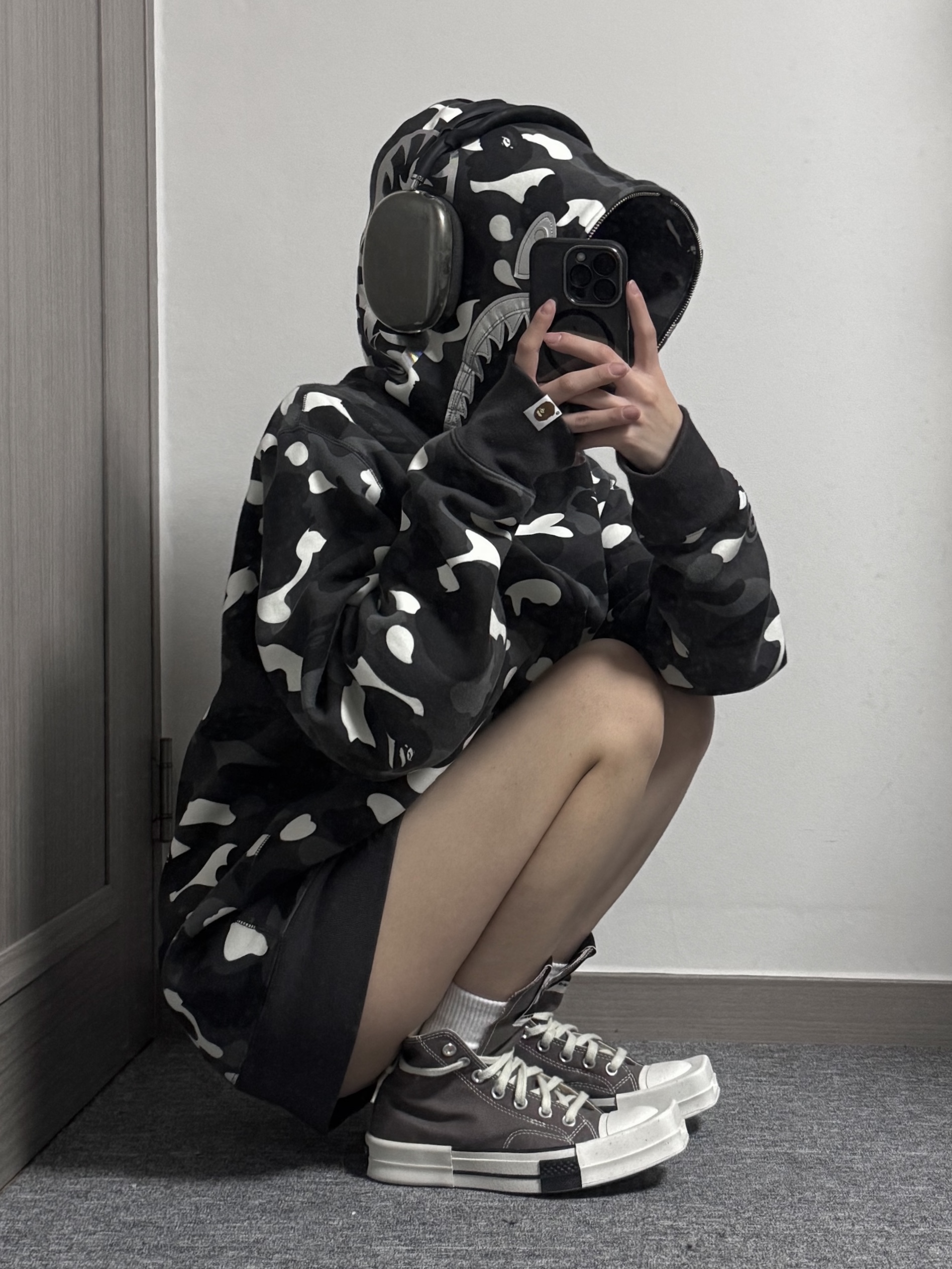Converse x Drkshdw Turbodrk Chuck 70 Hi Laceless Iron 착용 스타일