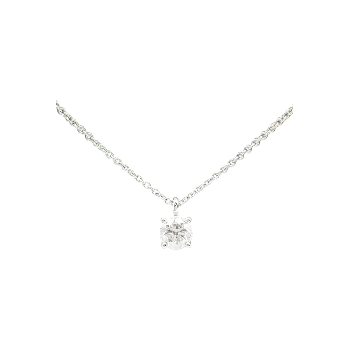ITHUM33TC2QC Tiffany Solitaire 0.41ct Diamond Necklace L902611