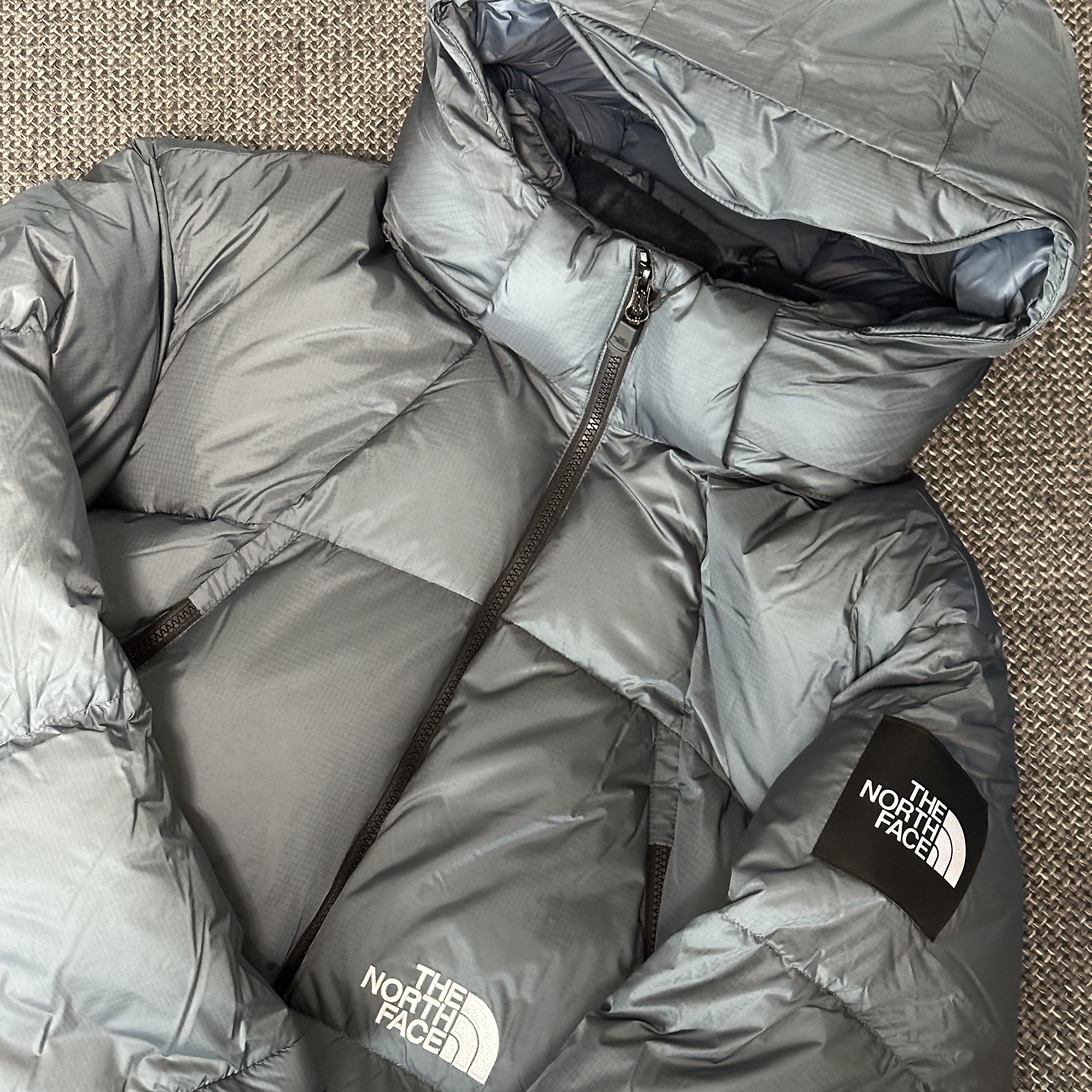 The North Face White Label Project Down Jacket RDS Dusk Blue 착용 스타일