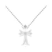 Chrome Hearts Silichrome CH Cross Pendant Clear 2025