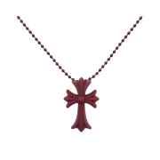 Chrome Hearts Silichrome CH Cross Pendant Dark Wine 2025
