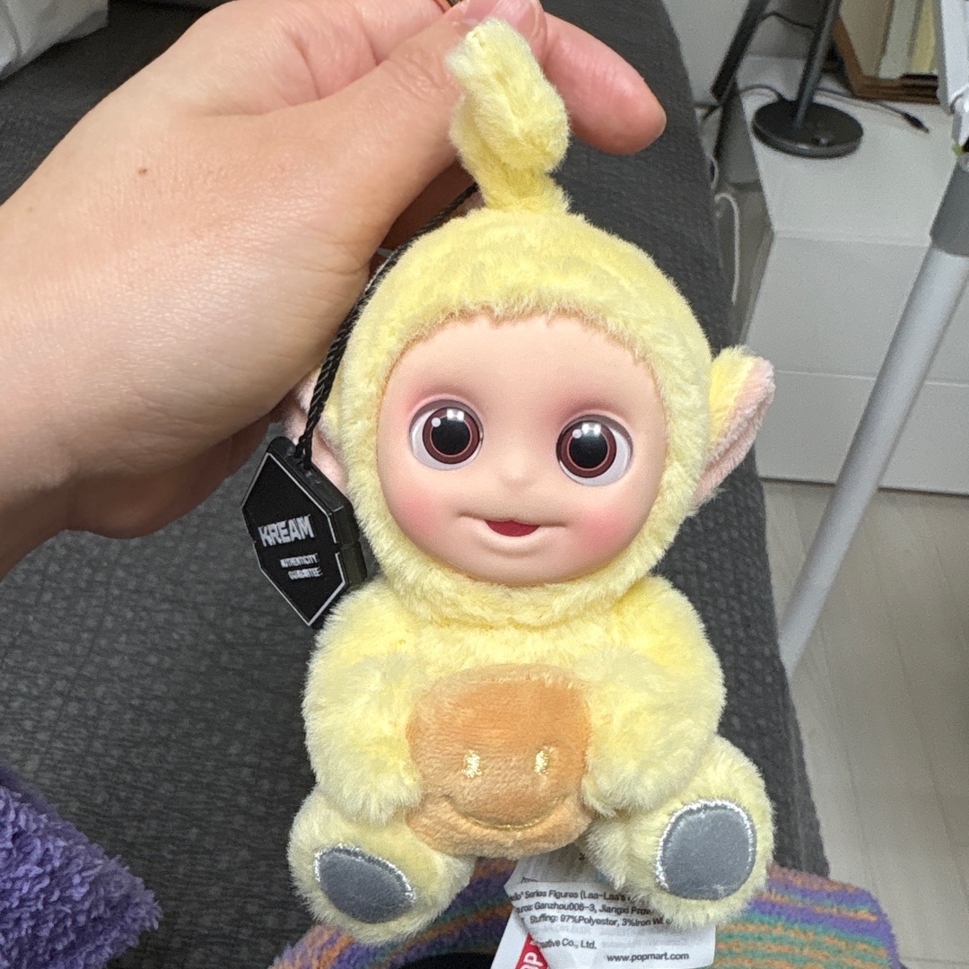 Pop Mart Teletubbies Say Hello Series Figures Sealed Case Laa Laa's Cheese Toast (Opened Case) 착용 스타일
