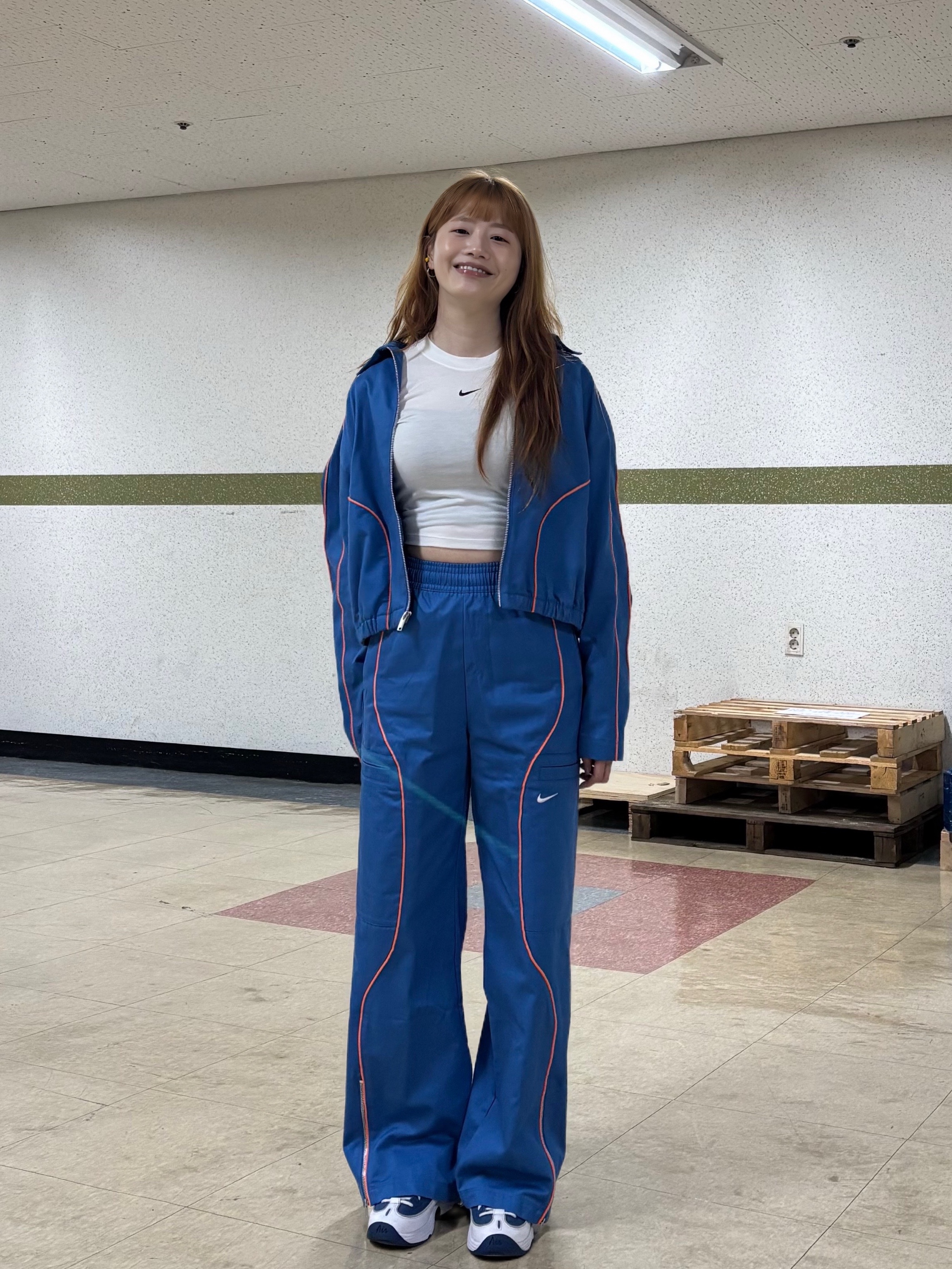 Nike Air Penny II Atlantic Blue, (W) Nike NSW High Waisted Woven Pants Star Blue Bright Mandarin - Asia 착용 스타일 - 3