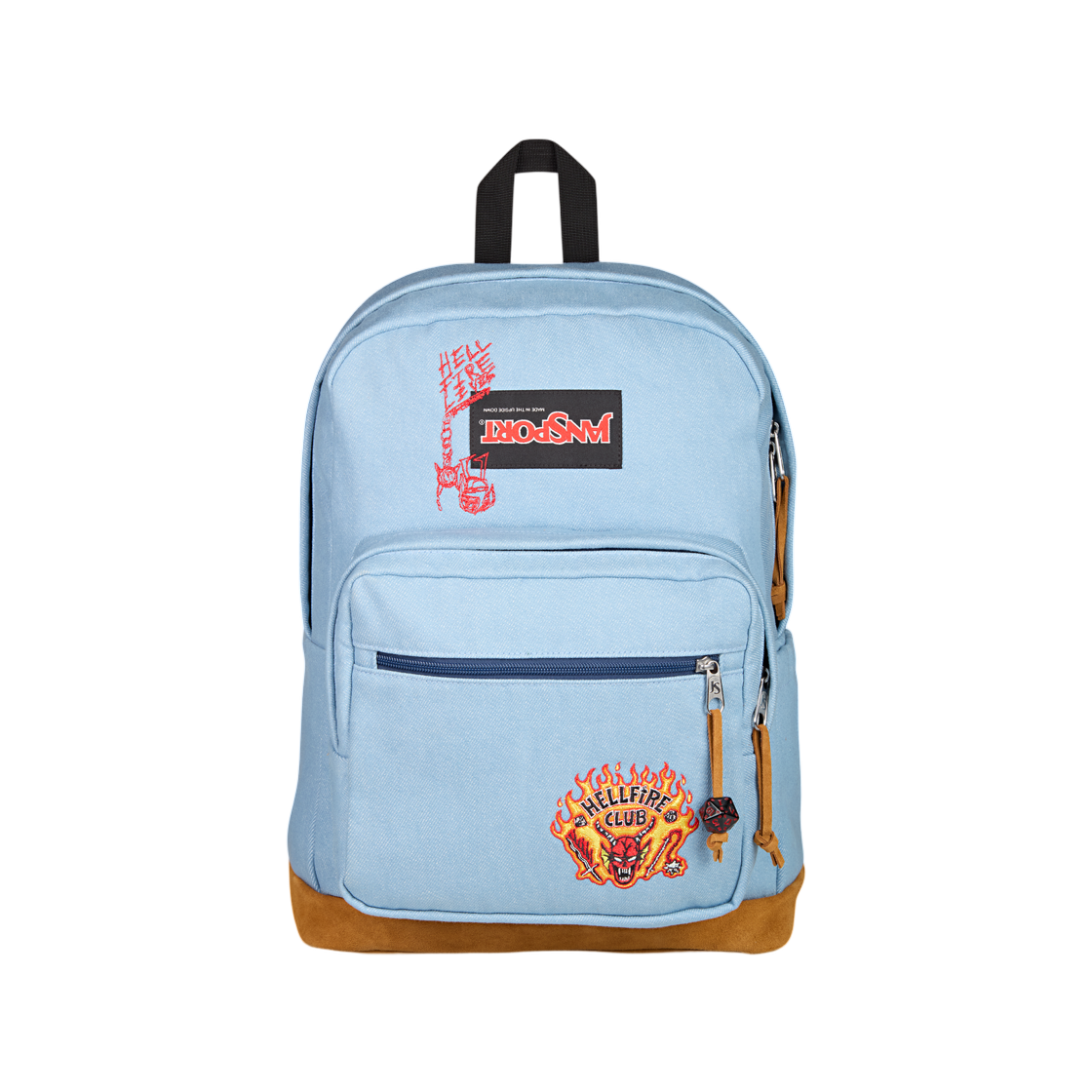 잔스포츠 x 기묘한 이야기 라이트 팩 익스프레션즈 헬파이어 클럽 데님 블루(Jansport x Stranger Things Right Pack Expressions Hellfire Club Denim Blue) - 1