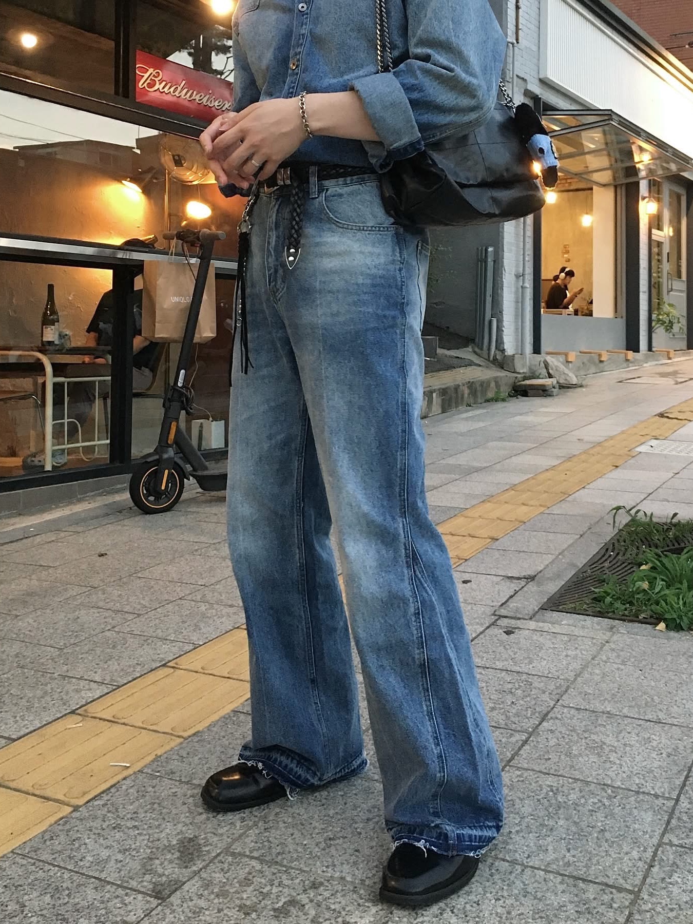 Zara Rock Style Flap Shoulder Bag Black, Tiffany & Co. Return To Tiffany Heart Tag Toggle Bracelet Silver 착용 스타일 - 4