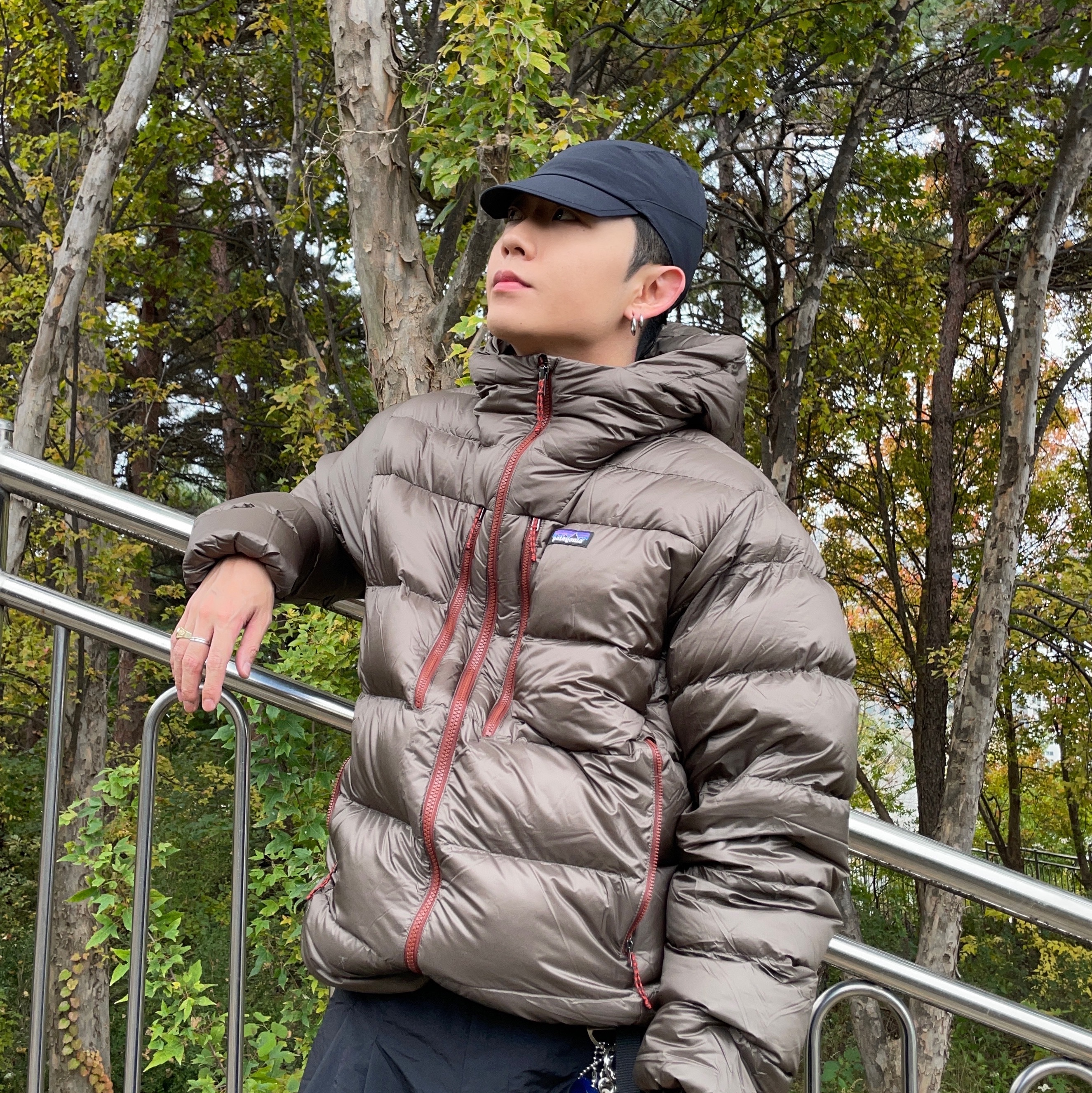 Sansan Gear Low Angle Cap Black 착용 스타일 - 1