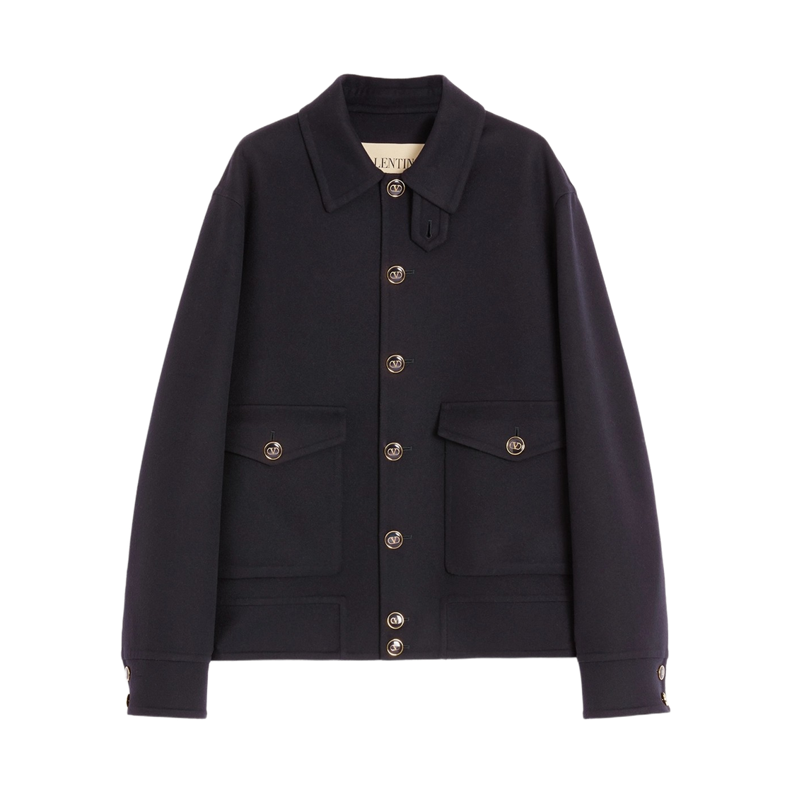 발렌티노 더블 레이어 울 캐시미어 숏 자켓 딥 블루(Valentino Double Layer Wool Cashmere Short Jacket Deep Blue)