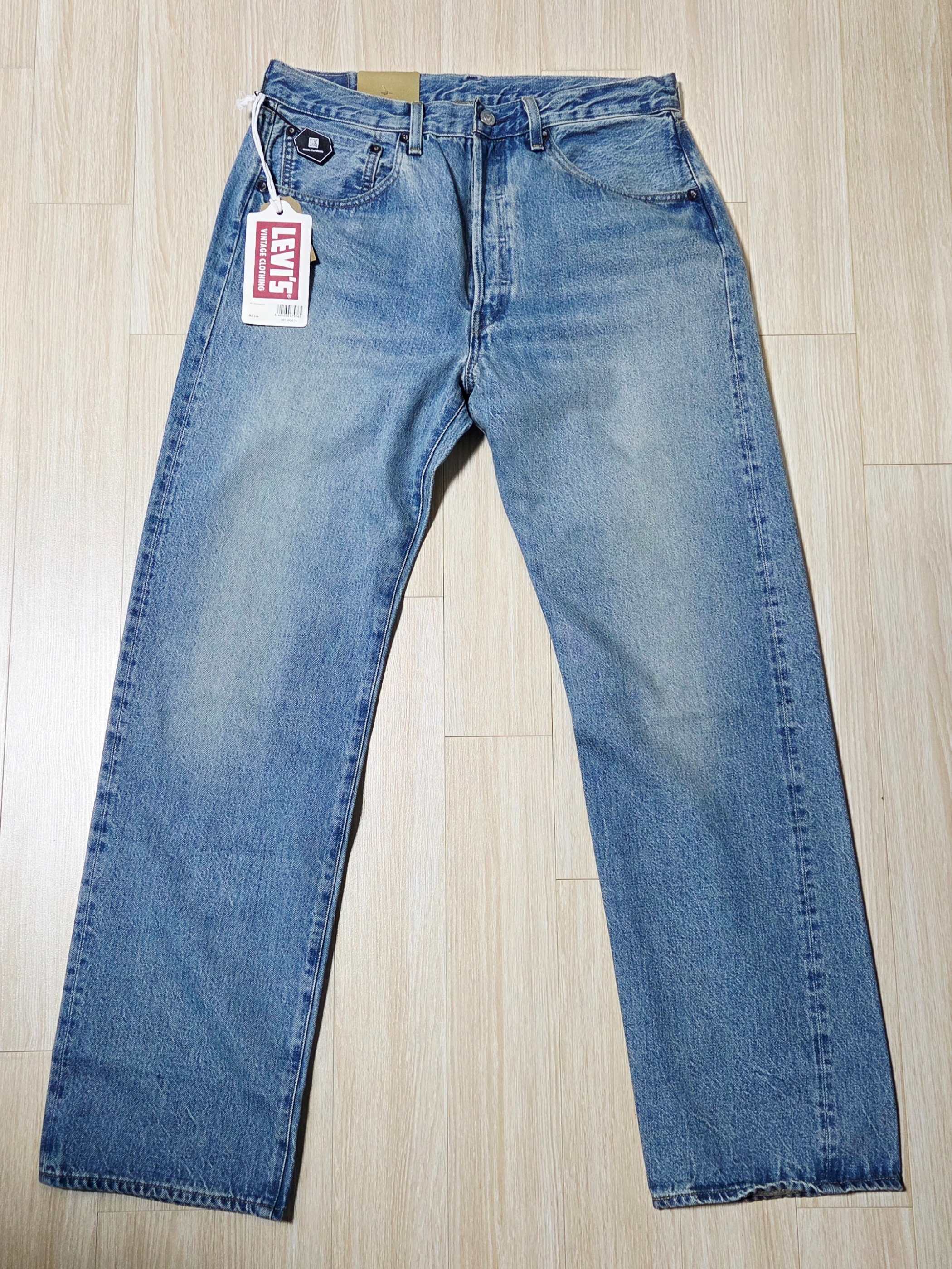 Levi's LVC 1955 Japan 501 Jean Blackjack Blue 착용 스타일 - 3