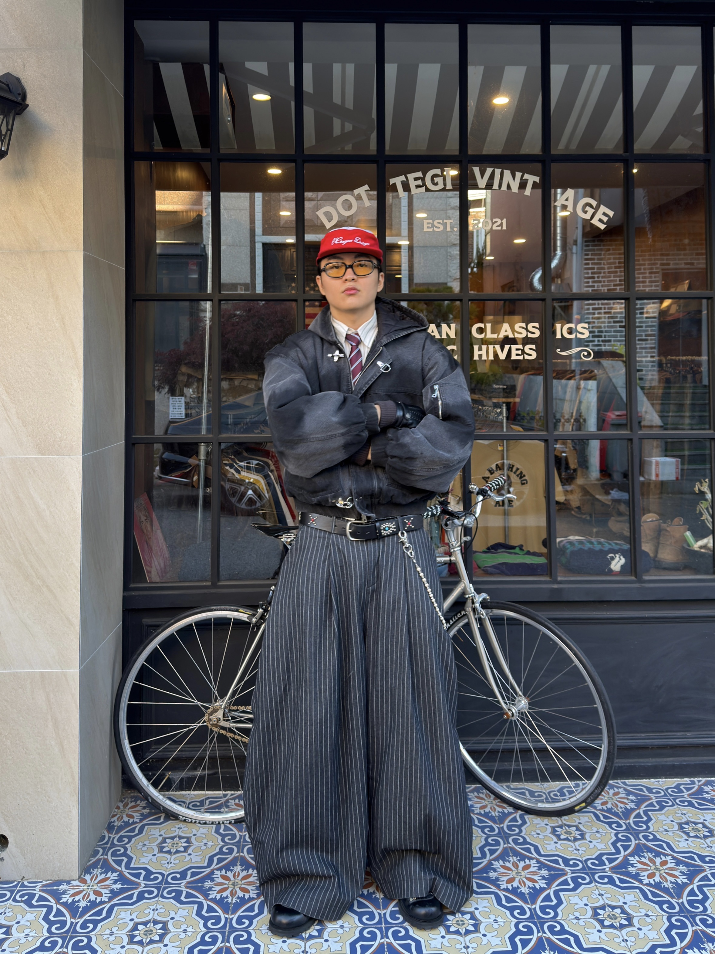 Gentle Monster Noizer 01(OL) Black, Stussy Boxer Shorts Multi (3 Pack) 착용 스타일 - 6