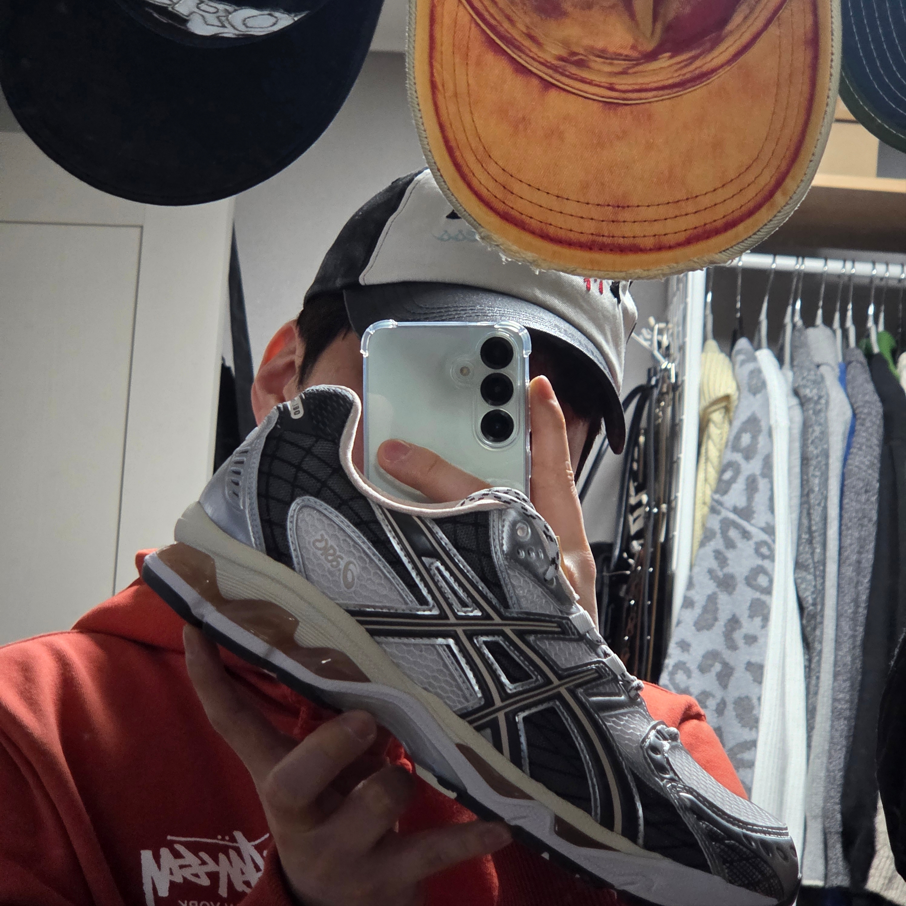 Asics Gel-Nimbus 10.1 Cream Pure Silver 착용 스타일