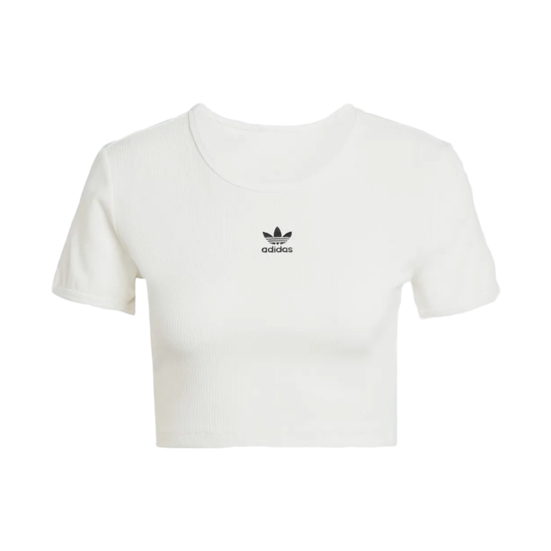 IY9666 (W) Adidas Originals Essentials Rib T-Shirt Cloud White - KR Sizing