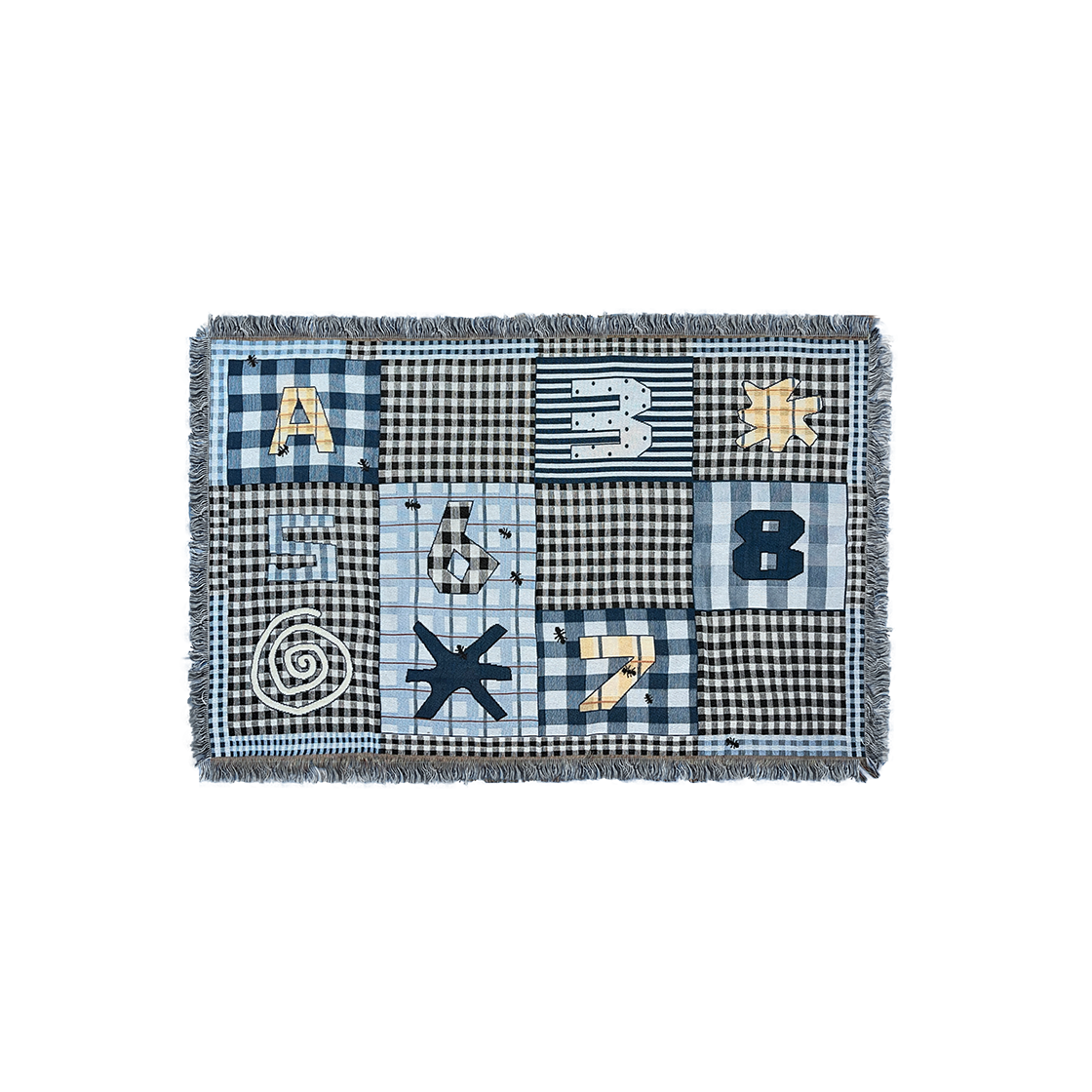 [3% 적립] 푸펫 앤트 온 체크 우븐 블랭킷([3% 적립] POUPPET Ant on Check Woven Blanket)