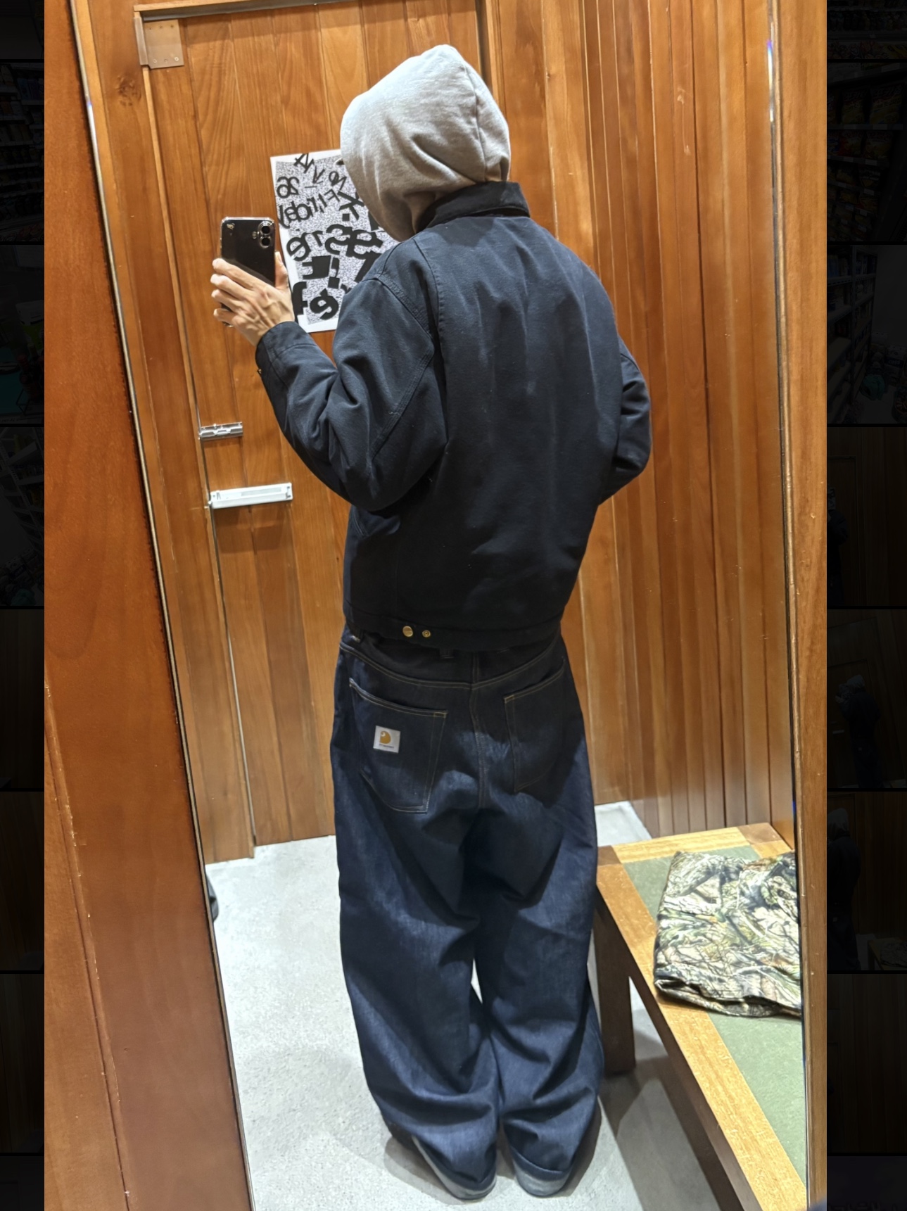 Carhartt WIP Brandon Pants Blue Rigid, Carhartt WIP Organic Cotton Dearborn Canvas OG Detroit Jacket Black Aged Canvas - Winter 착용 스타일 - 1