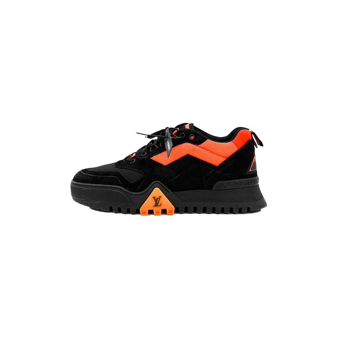 IT3H5KLNTABA Louis Vuitton LV Trainer Hiking Suede Sneakers - Black