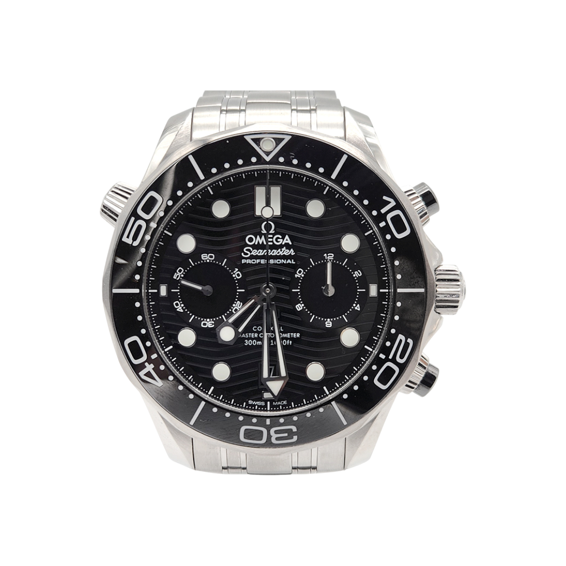 오메가 씨마스터 다이버 300 크로노 스틸 시계 L450775(Omega Seamaster Diver 300 Chronograph Steel Watch L450775)