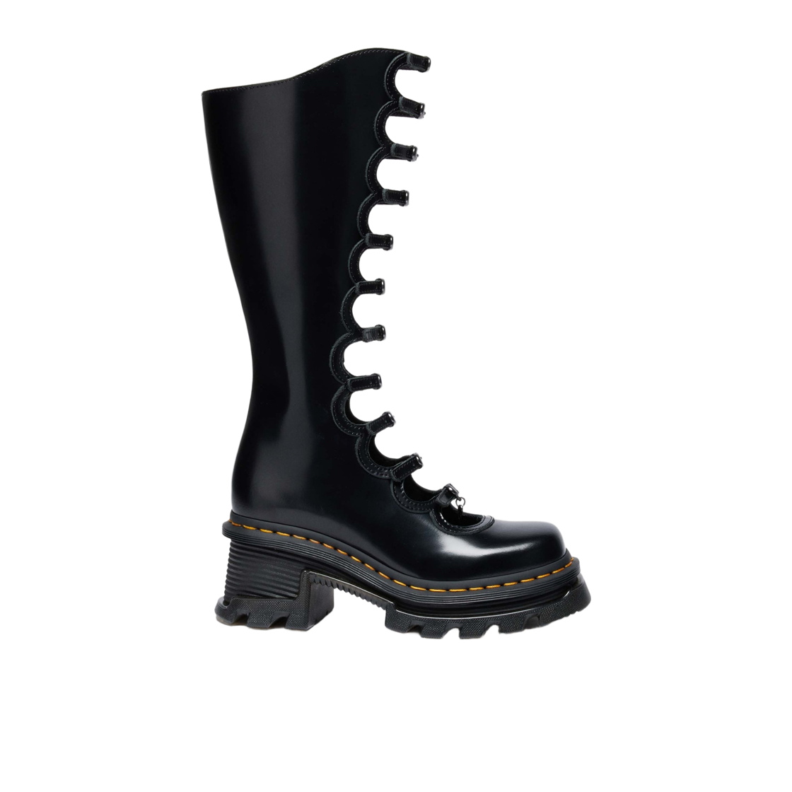 (W) 닥터마틴 x 마크 제이콥스 키키 부츠 부테로 블랙((W) Dr. Martens x Marc Jacobs Kiki Boots Buttero Black) - 1