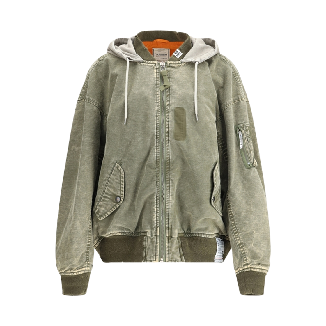 메종 미하라 야스히로 봄버 후드 자켓 카키(Maison Mihara Yasuhiro Bomber Hoodie Jacket Khaki)