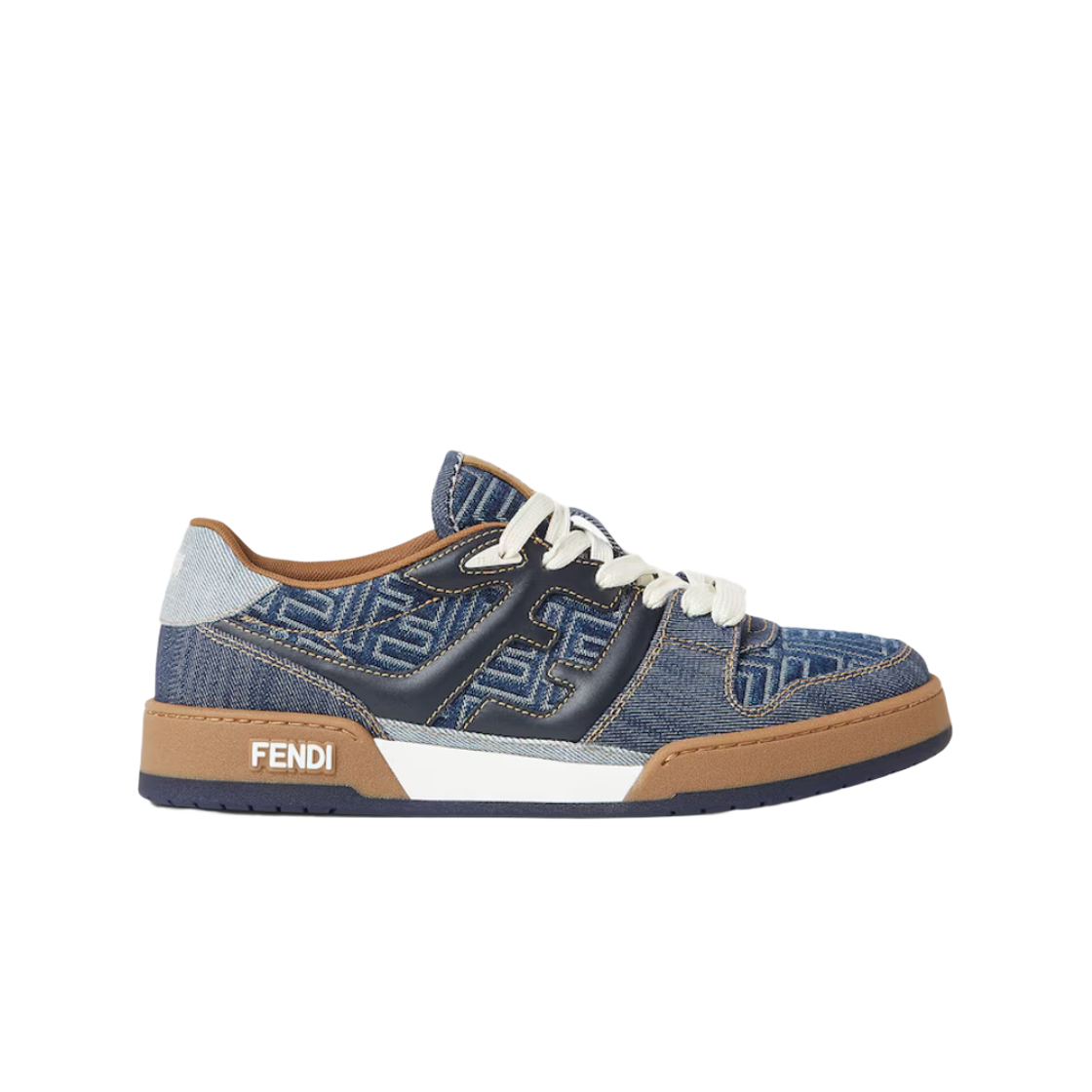 펜디 매치 FF 자카드 스니커즈 블루(Fendi Match FF Jacquard Sneakers Blue)