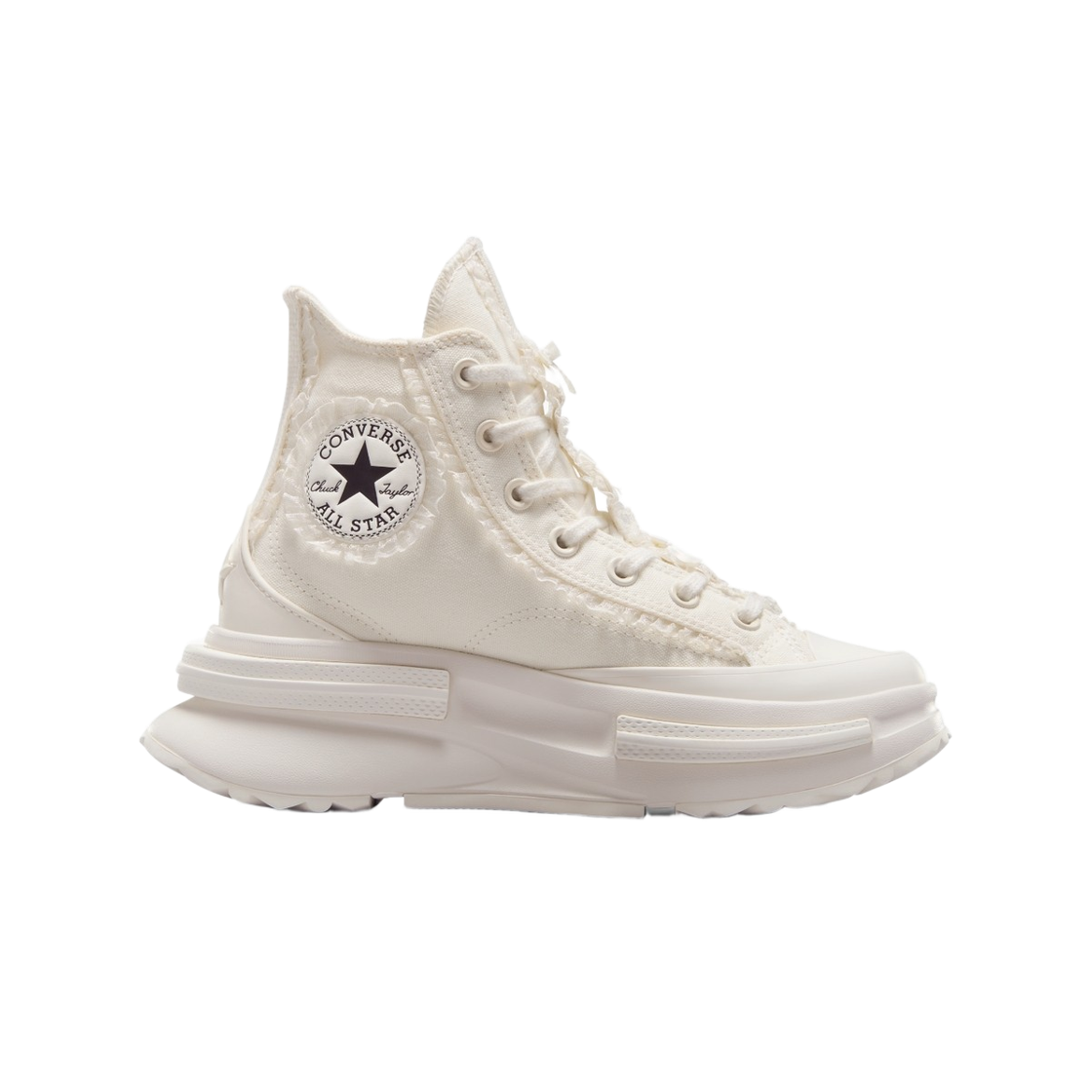 A10027C Converse Run Star Legacy CX Platform Ruffle and Bow Egret
