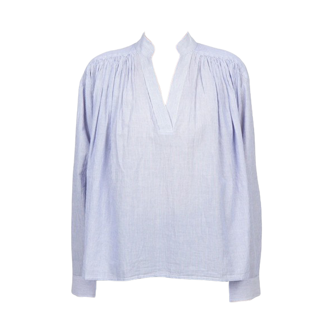 (W) 바네사 브루노 캘빈 블라우스 블루((W) Vanessa Bruno Calvin Blouse Blue)
